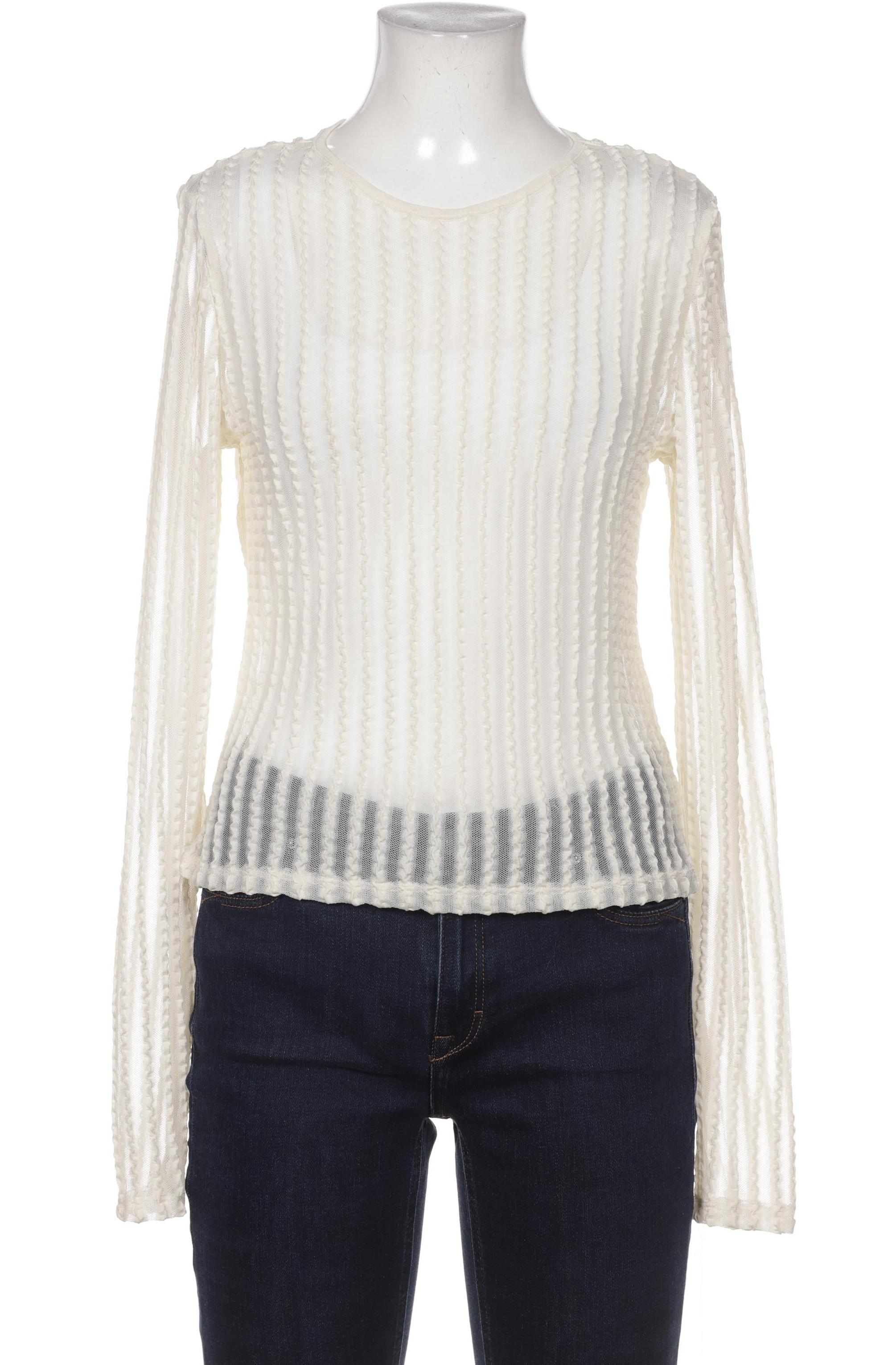 

Monki Damen Langarmshirt, cremeweiß, Gr. 38