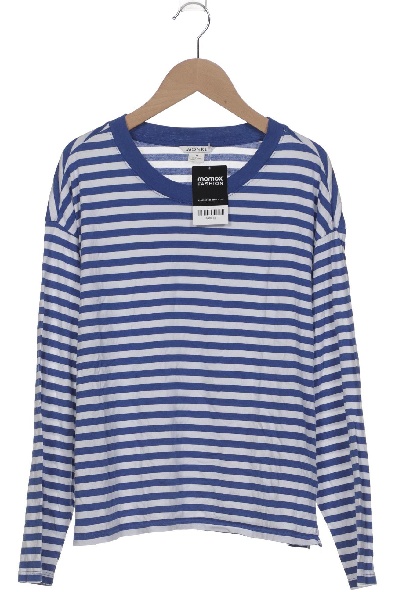 

Monki Damen Langarmshirt, blau, Gr. 38