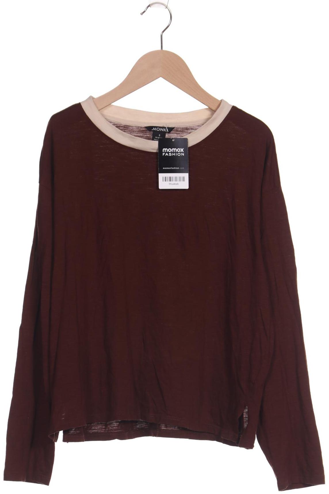 

Monki Damen Langarmshirt, braun, Gr. 36
