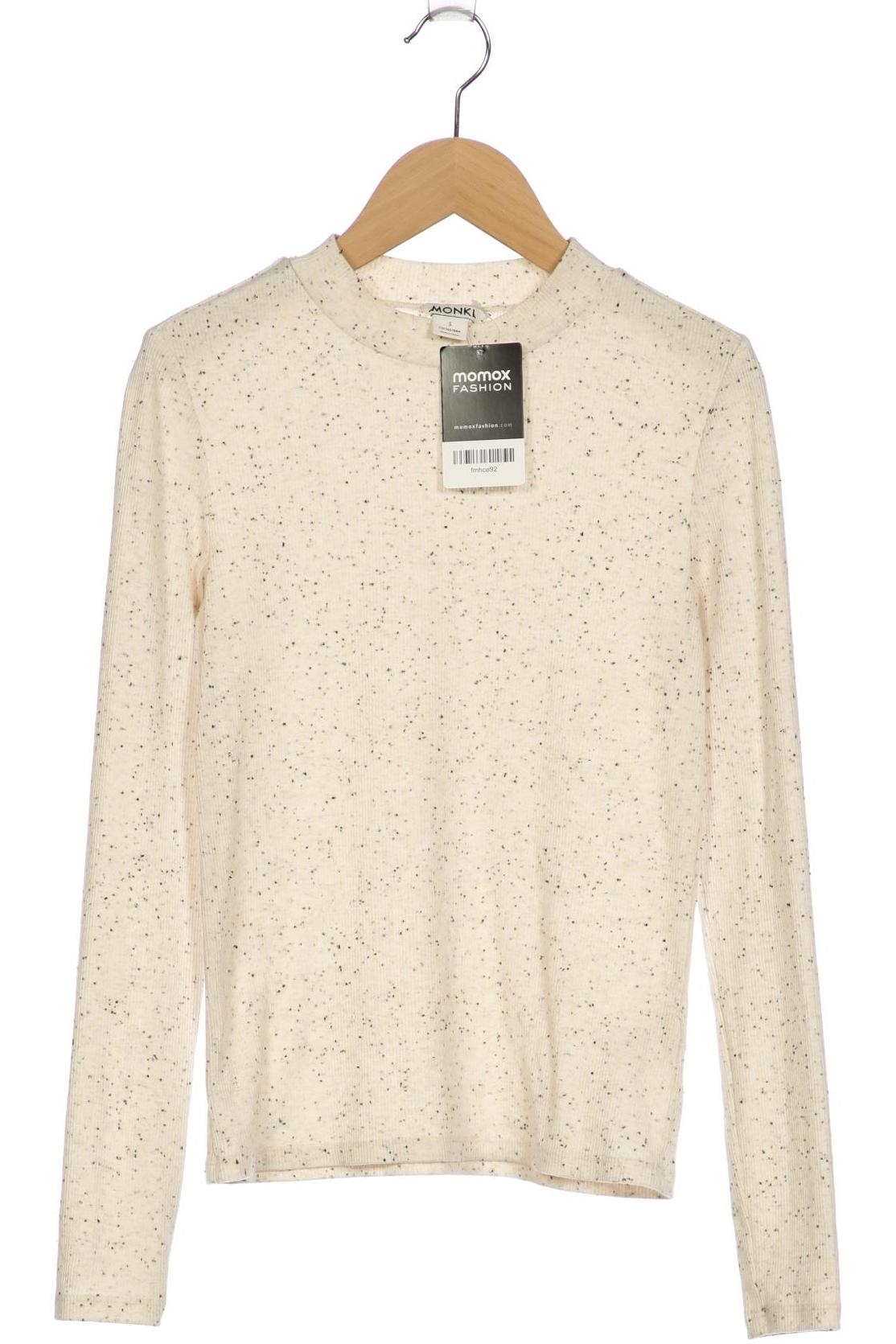 

Monki Damen Langarmshirt, cremeweiß, Gr. 36