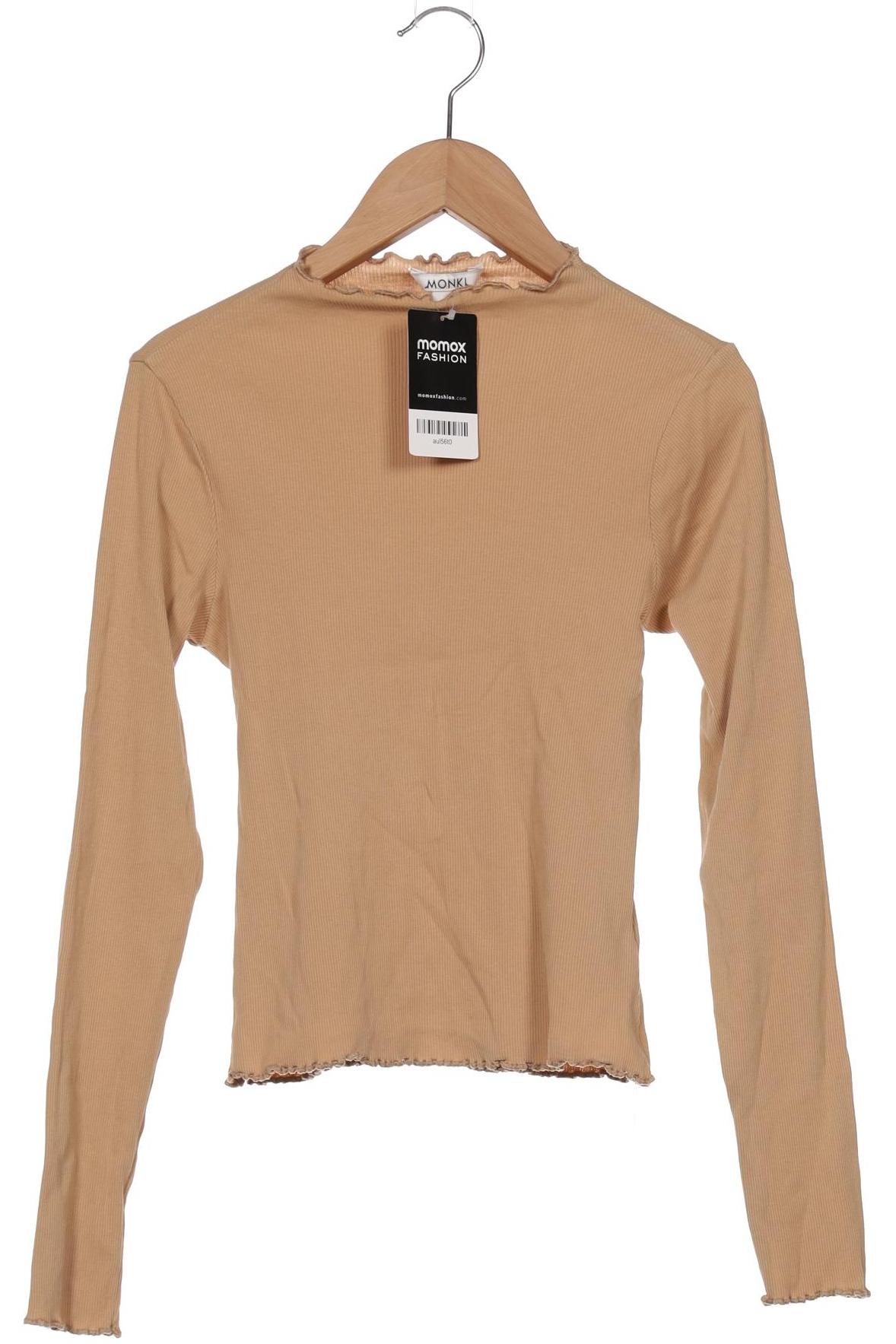 

Monki Damen Langarmshirt, beige, Gr. 36