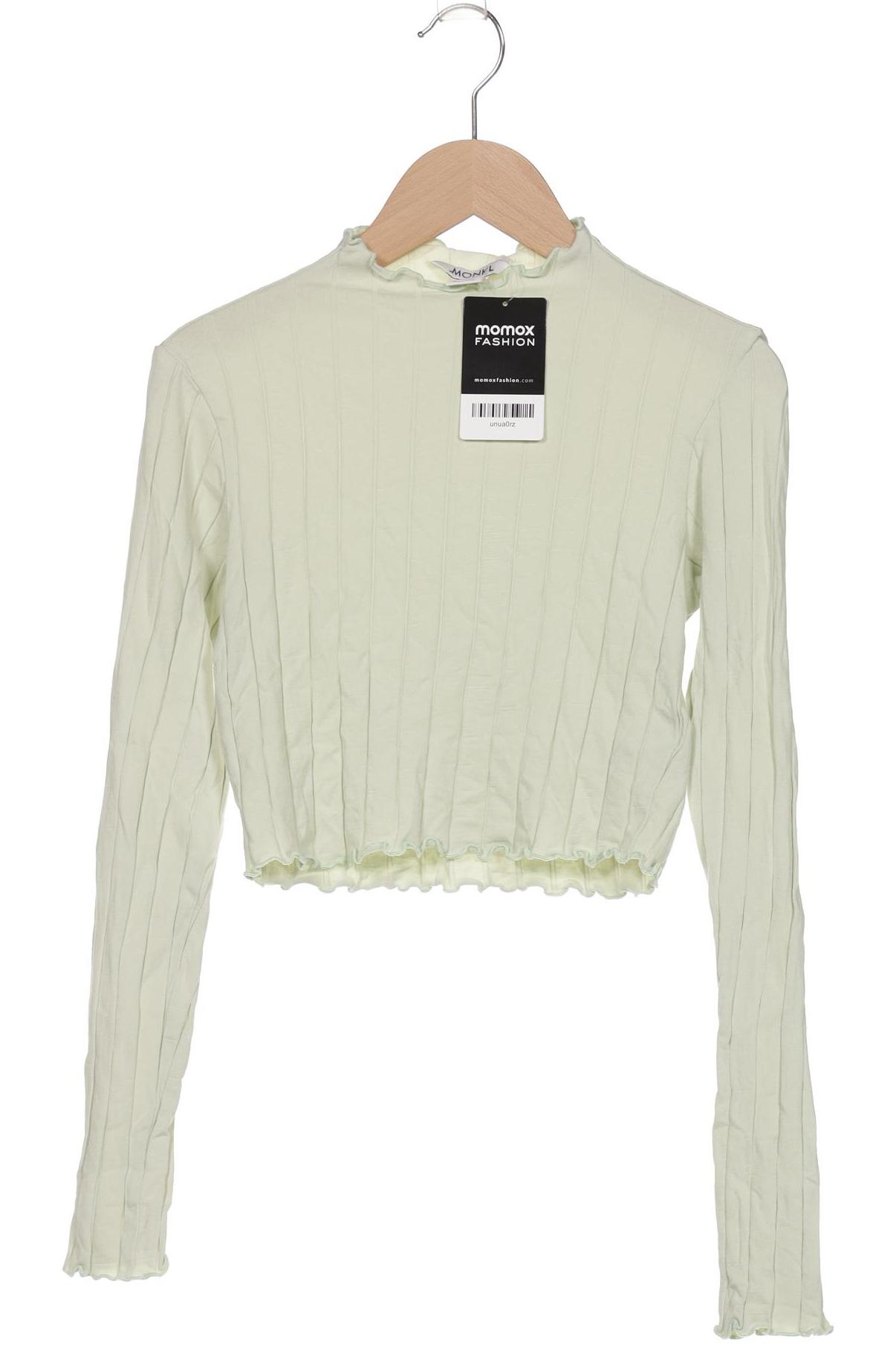 

Monki Damen Langarmshirt, hellgrün, Gr. 36