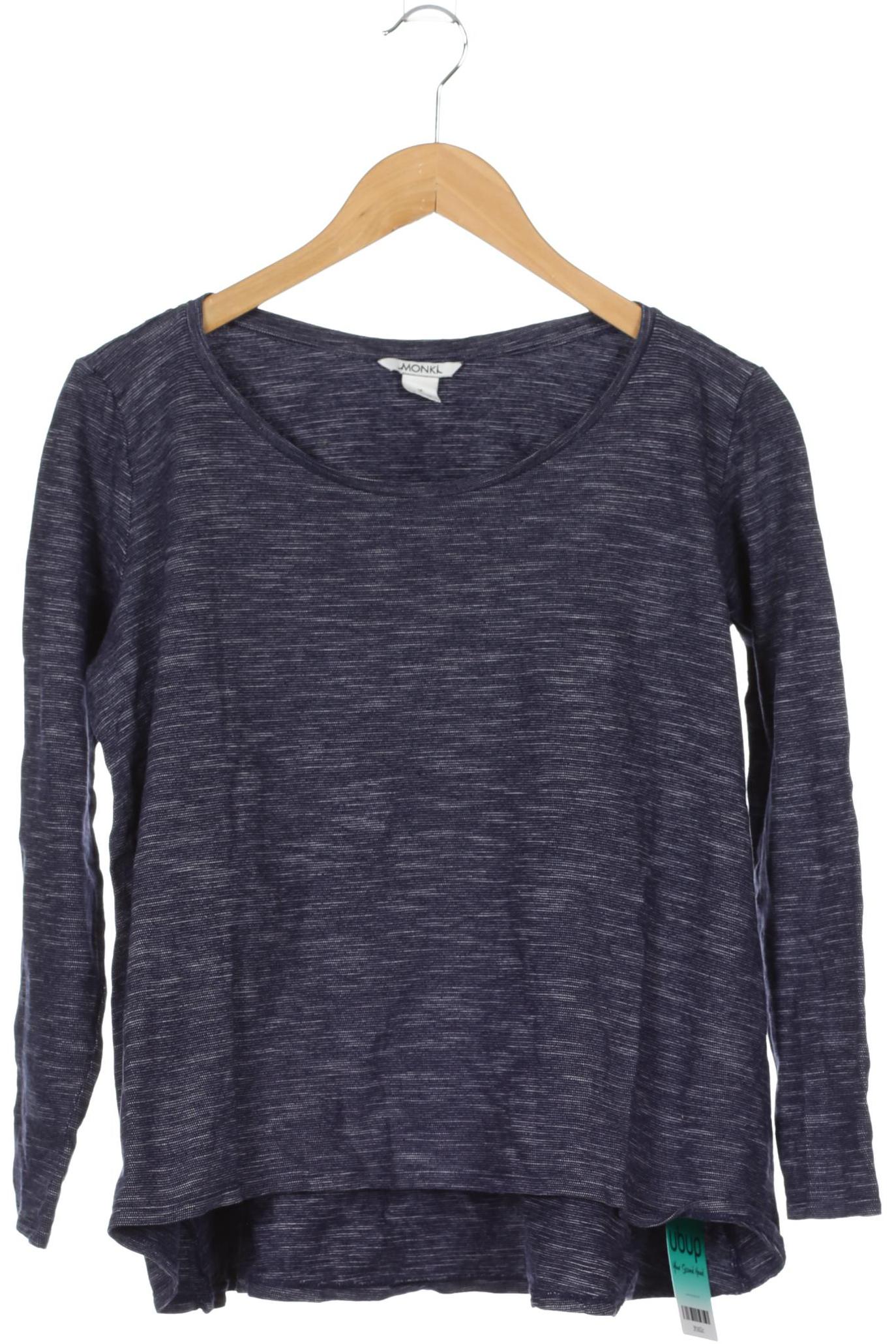 

Monki Damen Langarmshirt, blau, Gr. 38