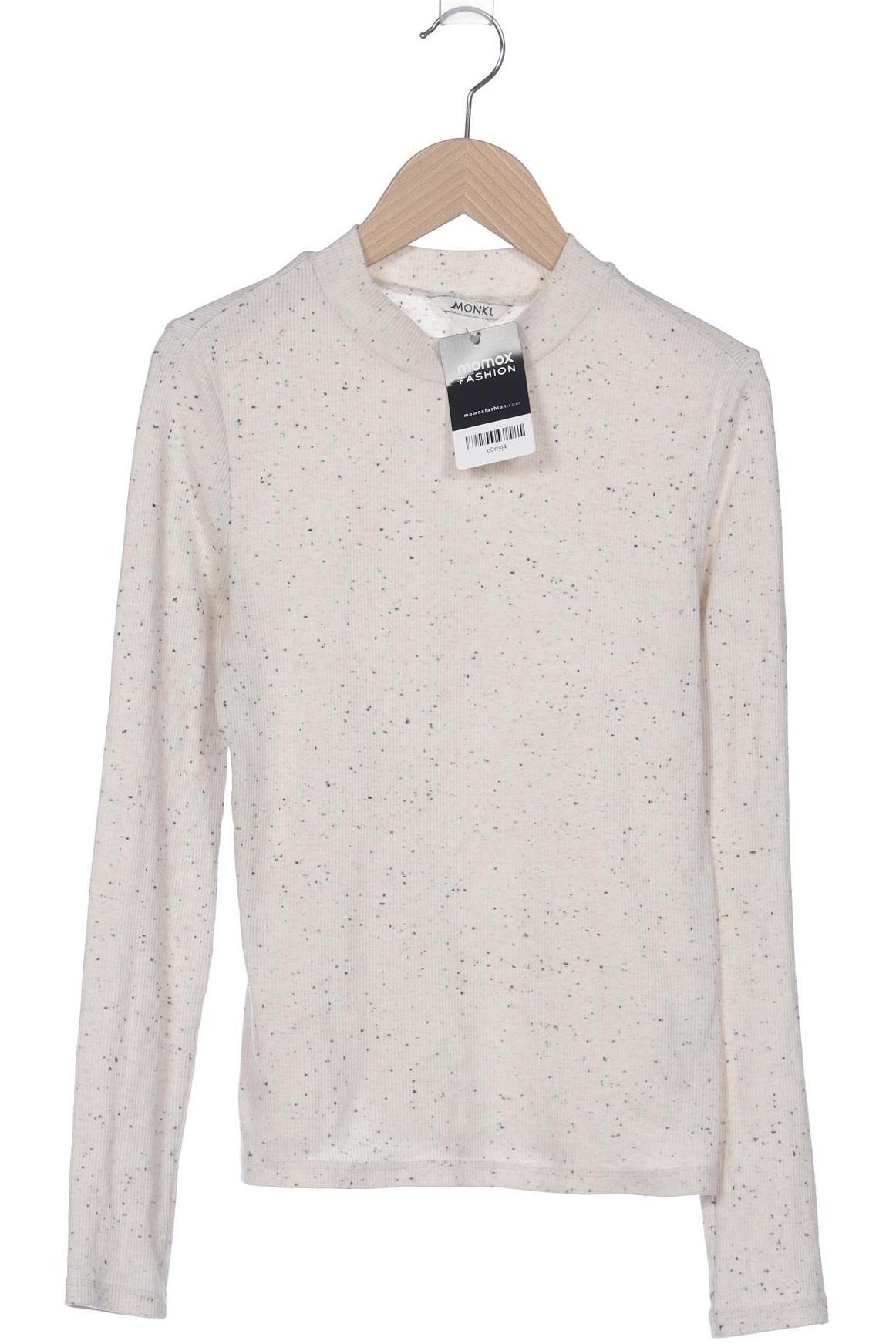 

Monki Damen Langarmshirt, cremeweiß, Gr. 36