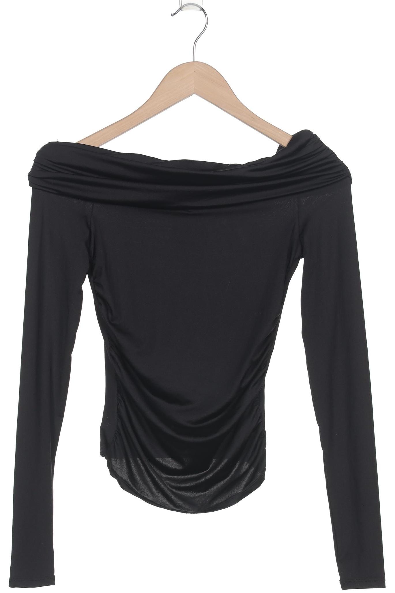 

Monki Damen Langarmshirt, schwarz, Gr. 34