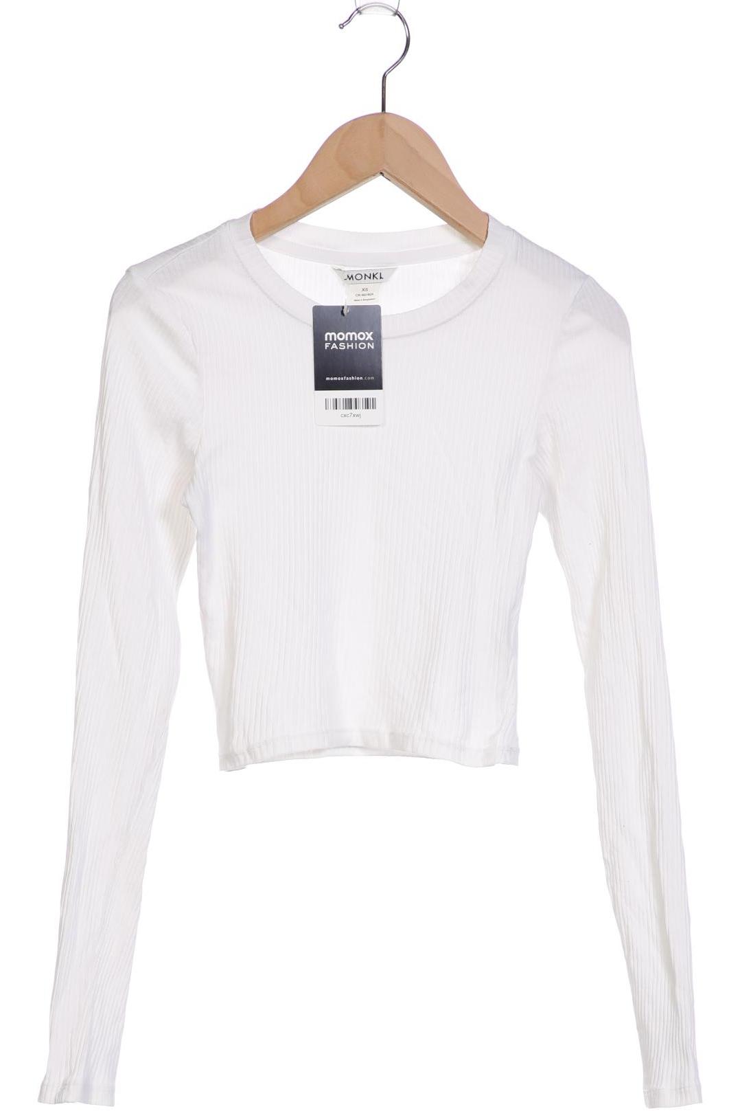 

MONKI Damen Langarmshirt, weiß