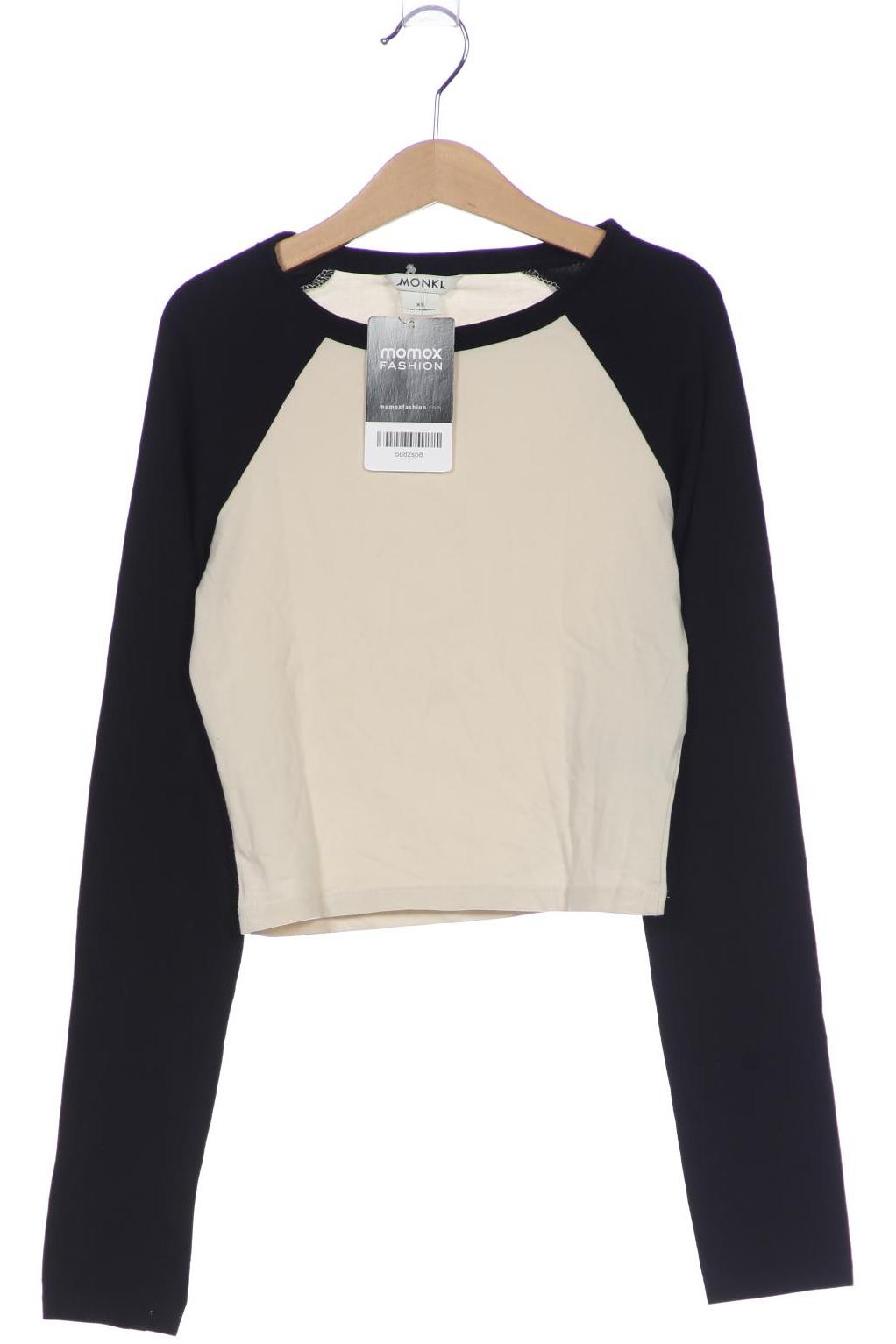 

Monki Damen Langarmshirt, schwarz, Gr. 34