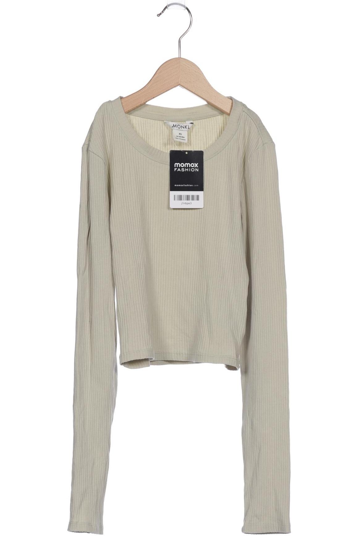 

Monki Damen Langarmshirt, hellgrün, Gr. 34