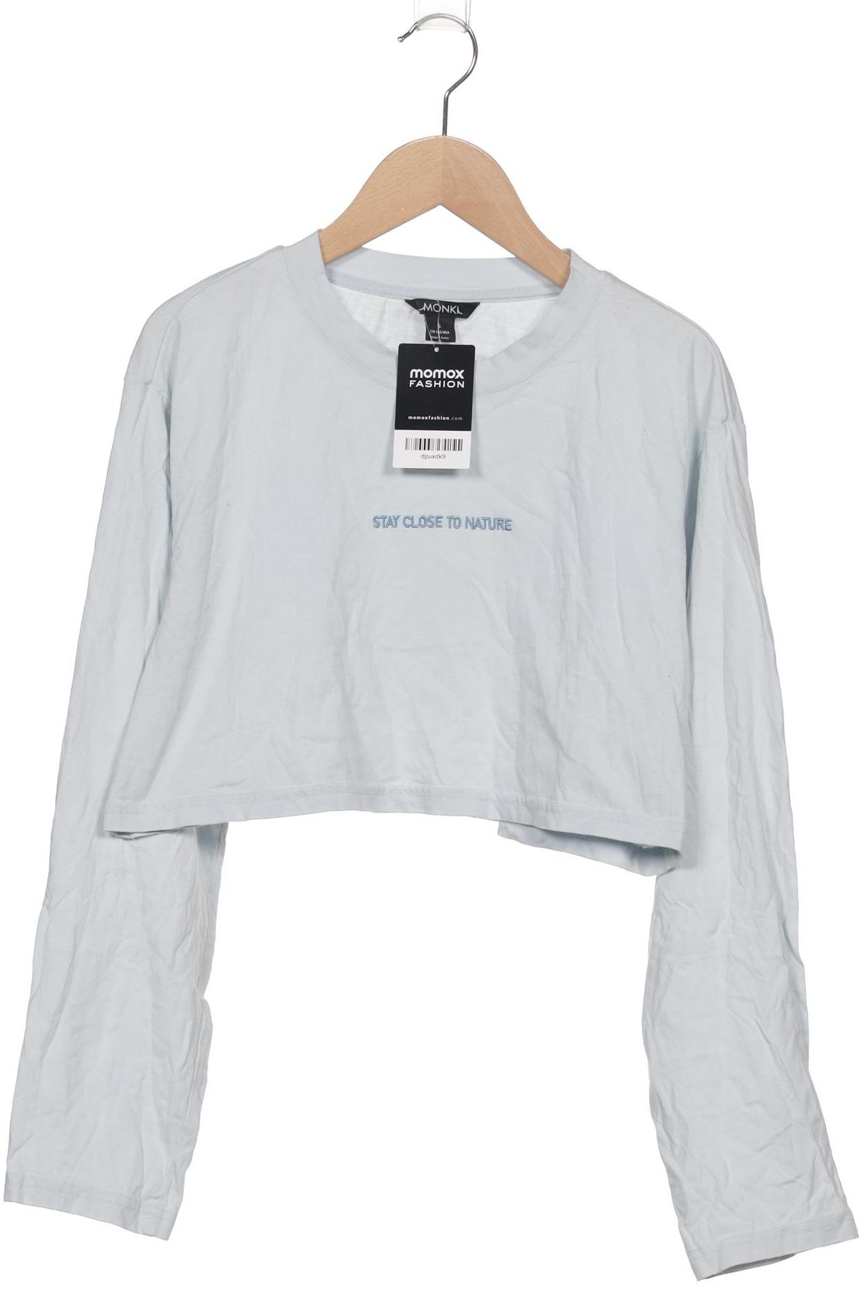 

Monki Damen Langarmshirt, hellblau, Gr. 36