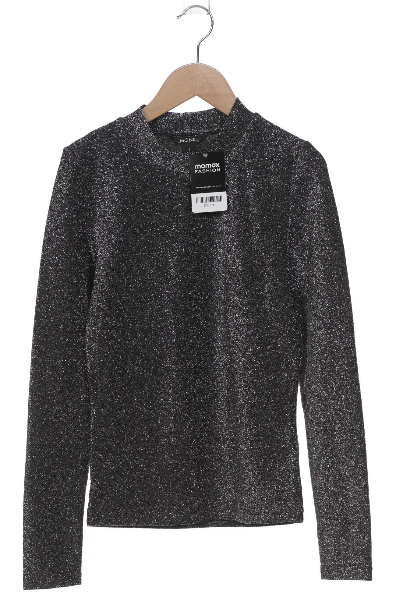 

Monki Damen Langarmshirt, silber, Gr. 36