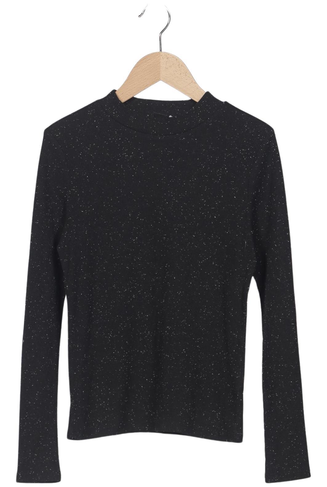 

Monki Damen Langarmshirt, schwarz, Gr. 36