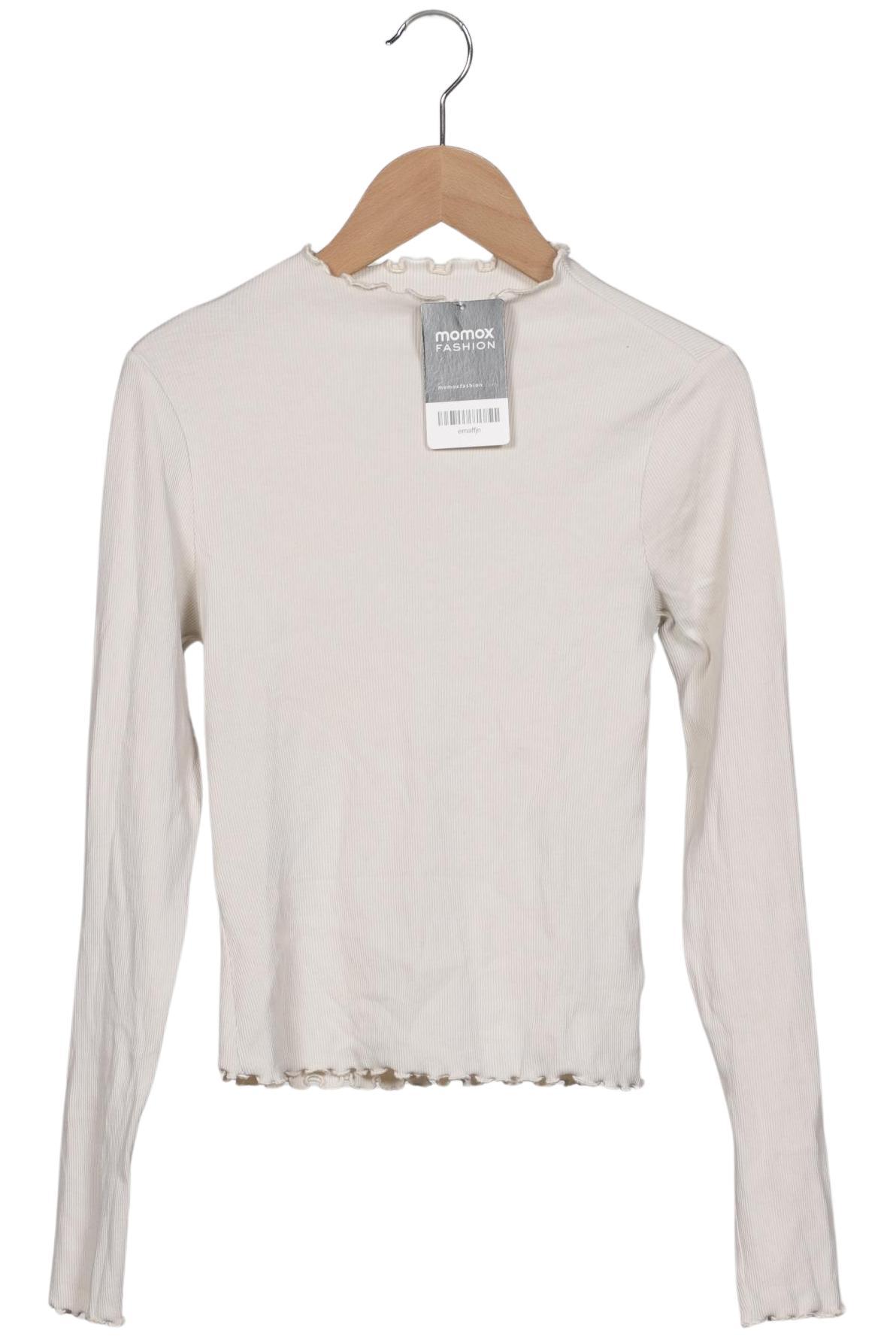 

Monki Damen Langarmshirt, cremeweiß, Gr. 36