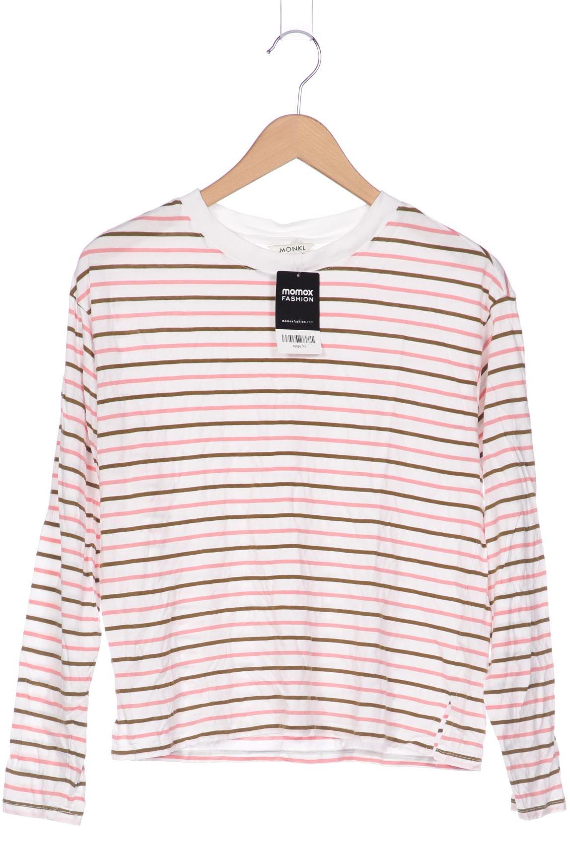 

Monki Damen Langarmshirt, weiß, Gr. 34