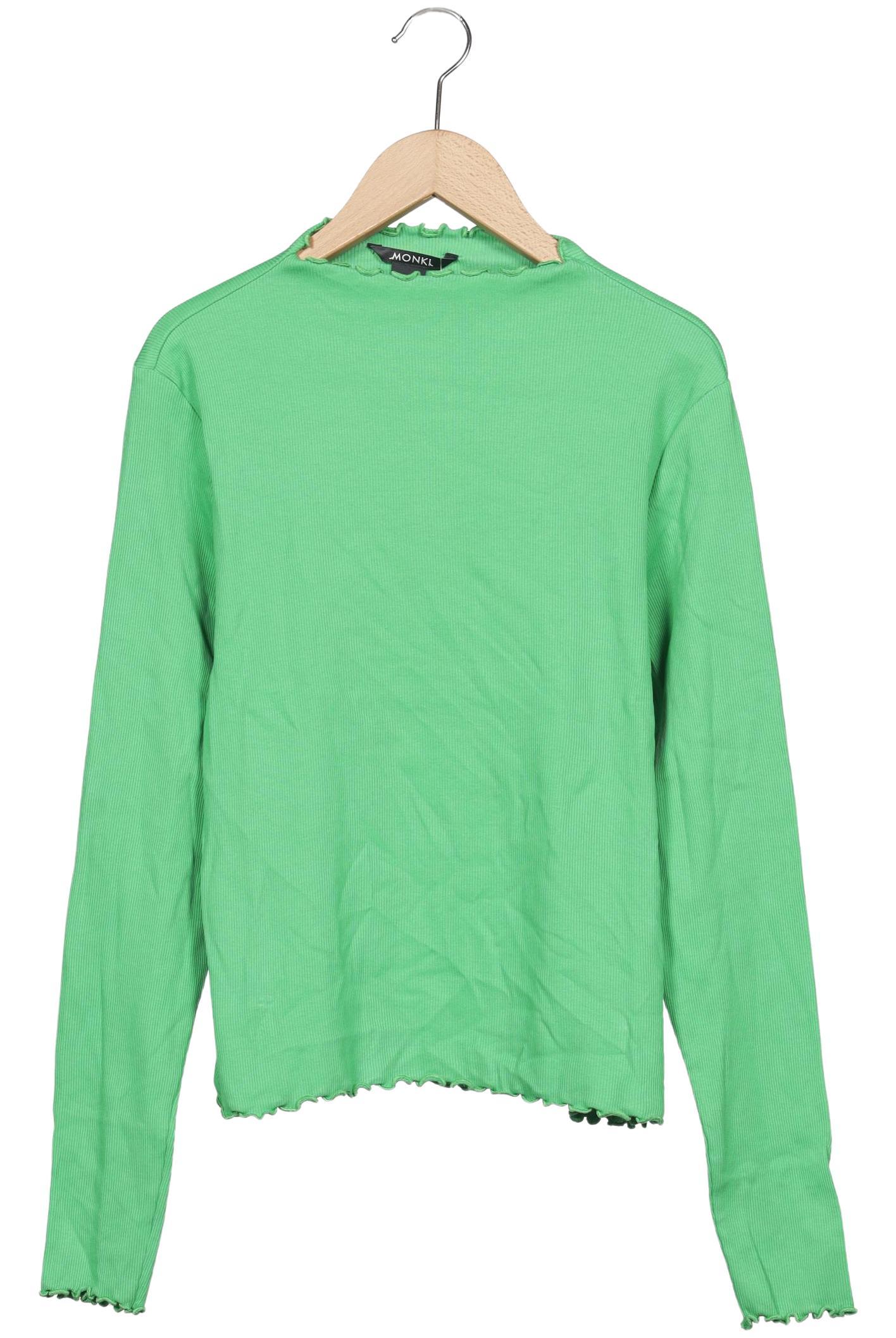 

Monki Damen Langarmshirt, grün, Gr. 44