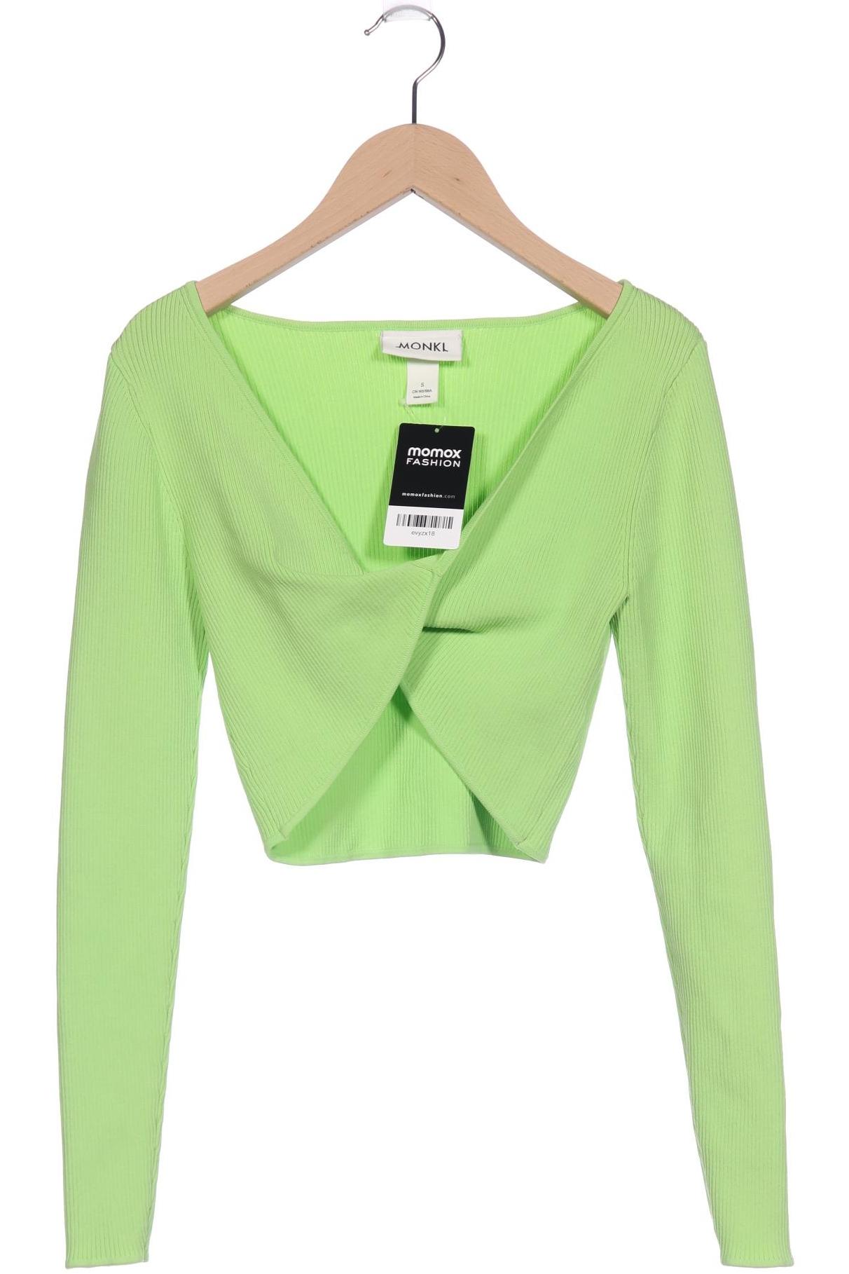 

Monki Damen Langarmshirt, hellgrün, Gr. 36