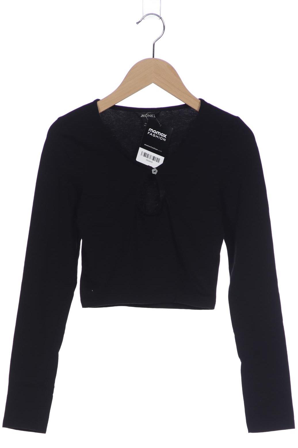 

Monki Damen Langarmshirt, schwarz, Gr. 34