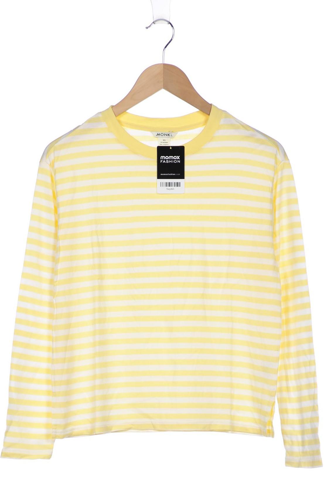 

MONKI Damen Langarmshirt, gelb