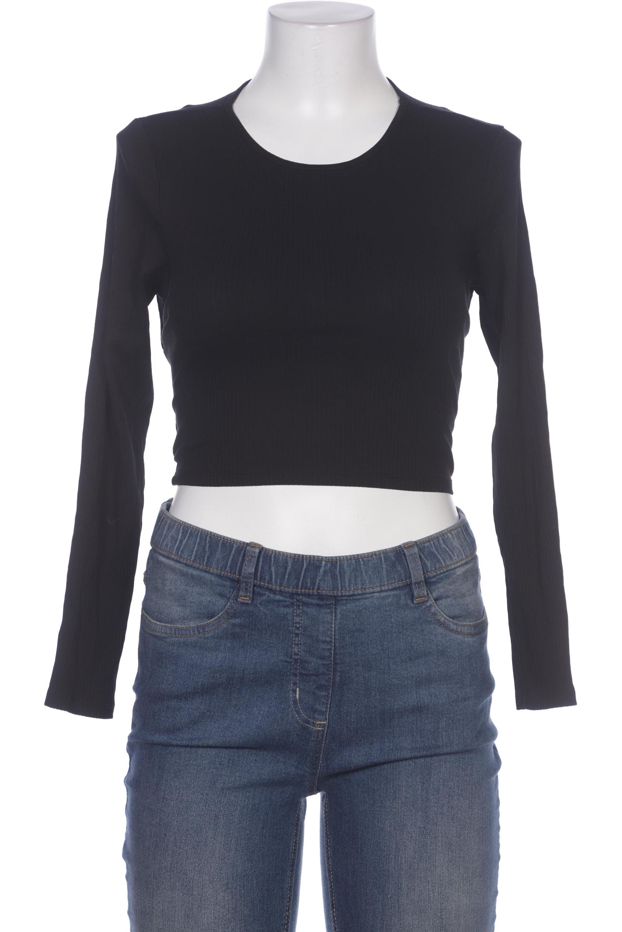 

Monki Damen Langarmshirt, schwarz, Gr. 38