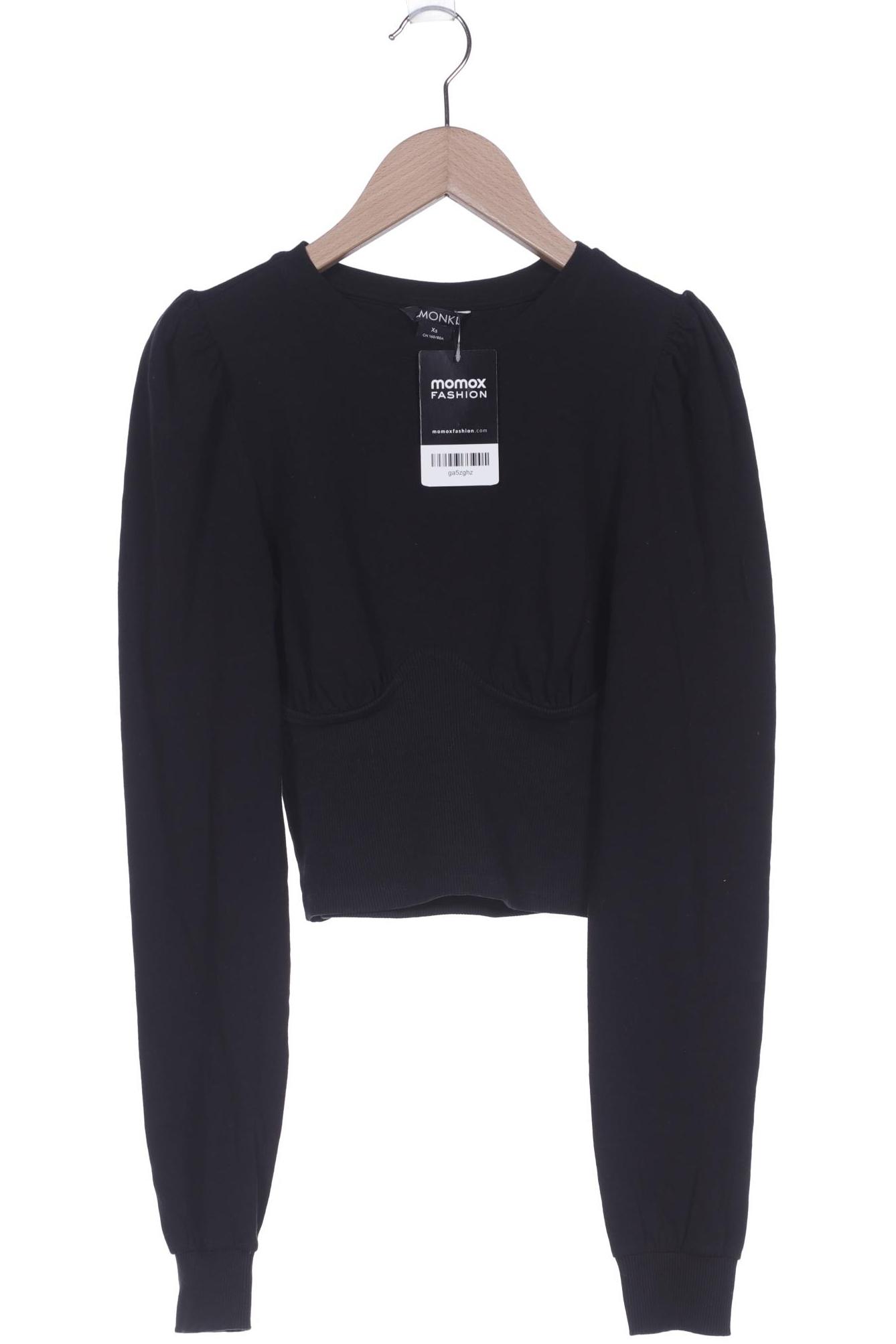 

Monki Damen Langarmshirt, schwarz, Gr. 34