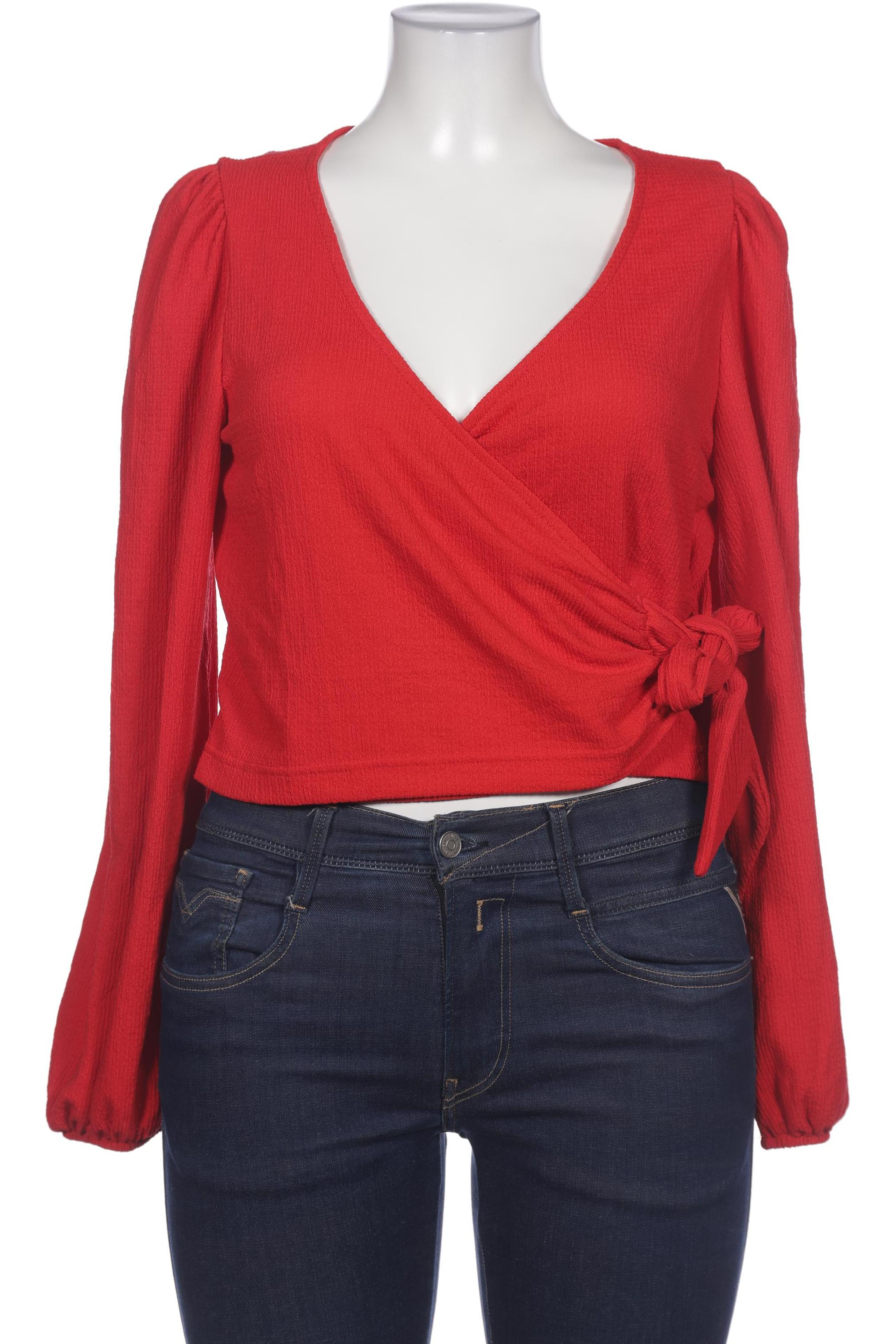 

Monki Damen Langarmshirt, rot, Gr. 42