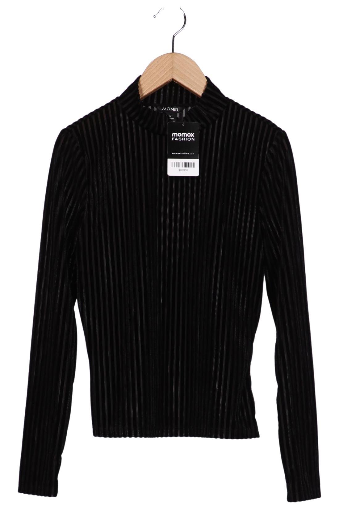 

Monki Damen Langarmshirt, schwarz, Gr. 36