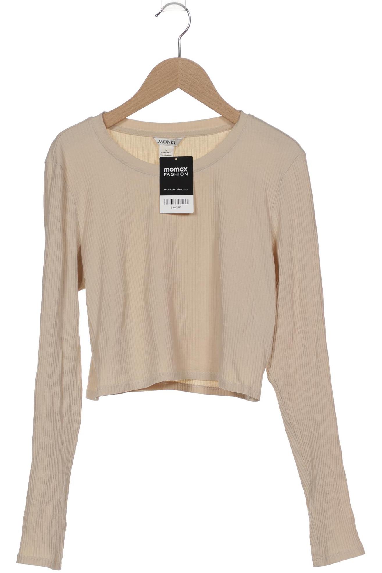 

Monki Damen Langarmshirt, beige, Gr. 42