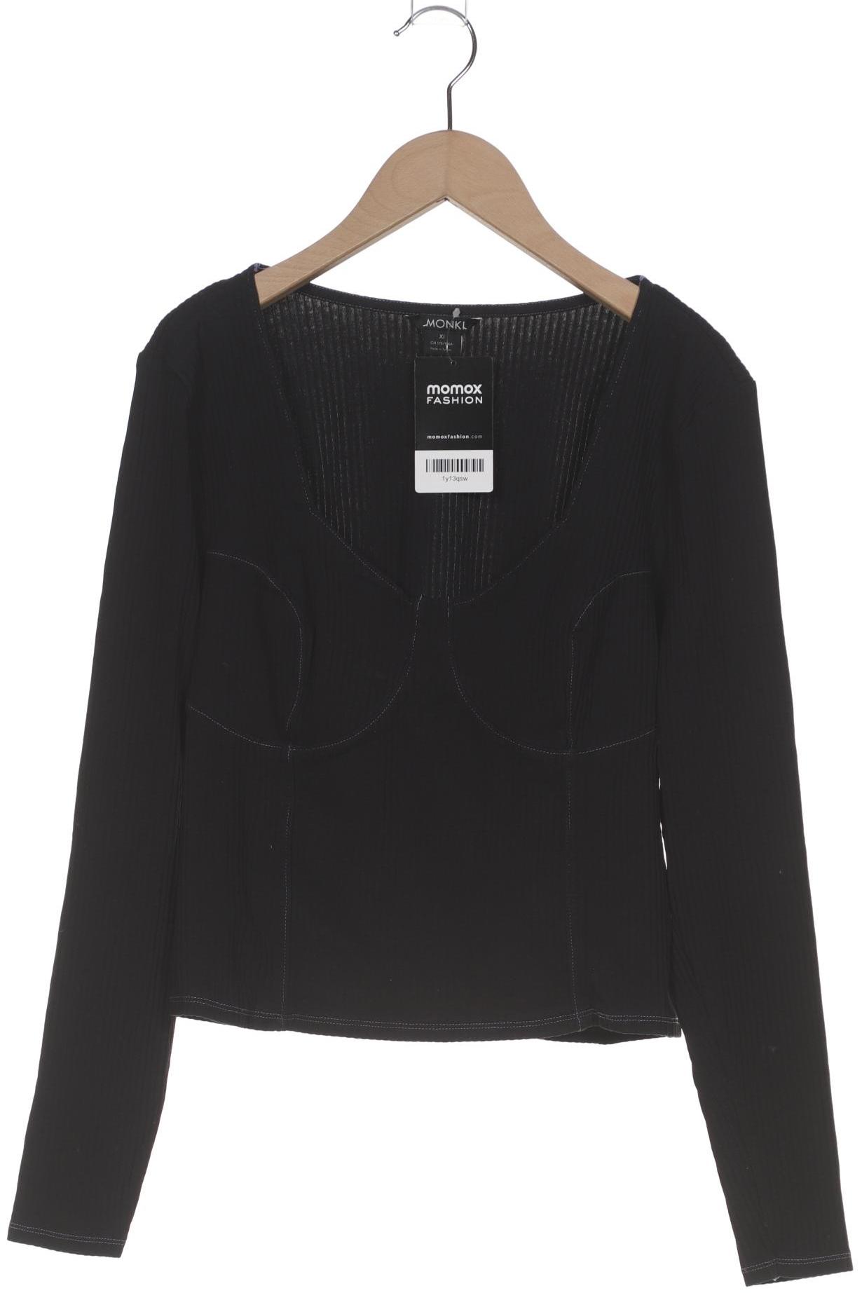 

Monki Damen Langarmshirt, schwarz, Gr. 44