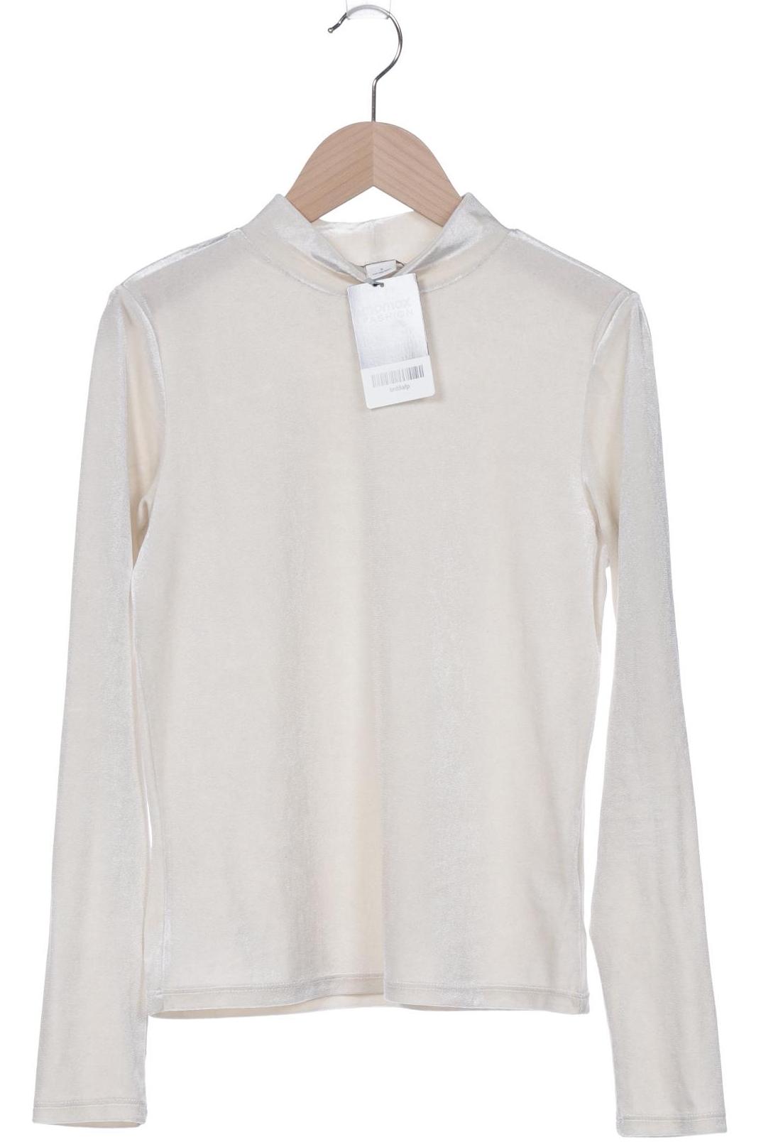 

Monki Damen Langarmshirt, cremeweiß, Gr. 36