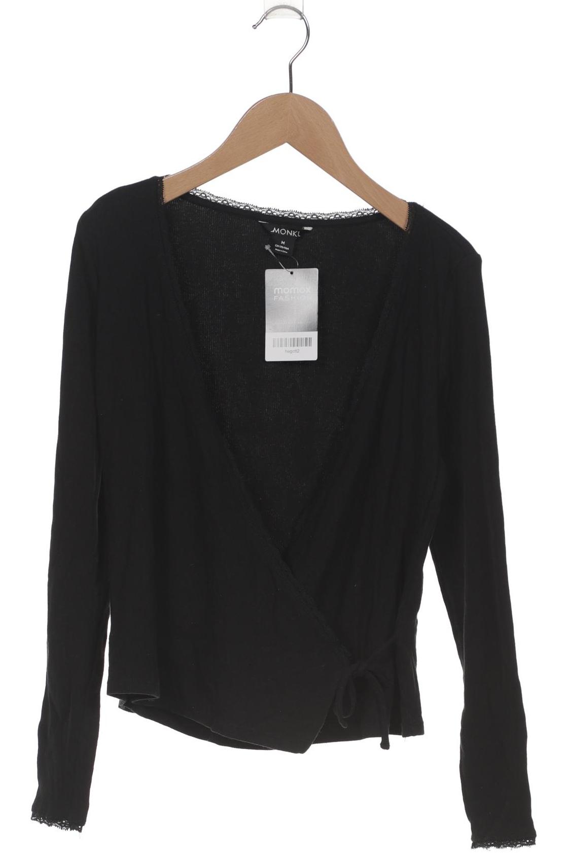 

Monki Damen Langarmshirt, schwarz, Gr. 38