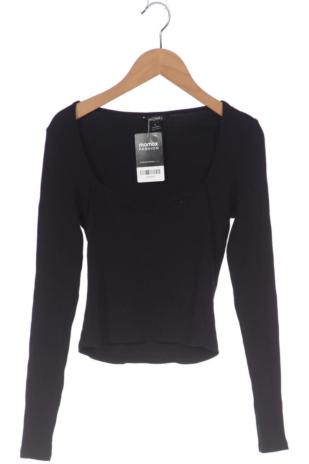 

Monki Damen Langarmshirt, schwarz, Gr. 36