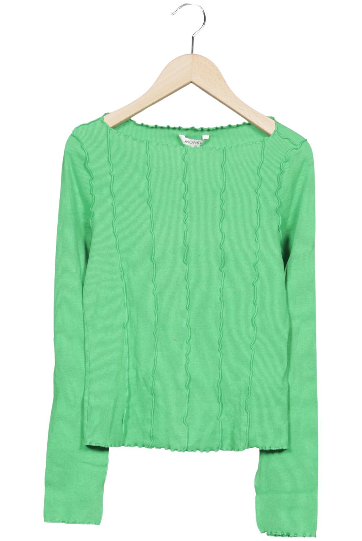 

Monki Damen Langarmshirt, grün, Gr. 36