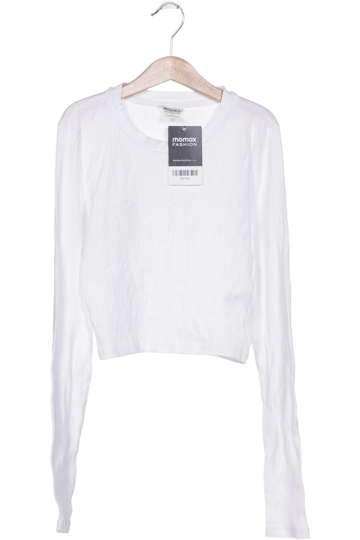 

MONKI Damen Langarmshirt, weiß