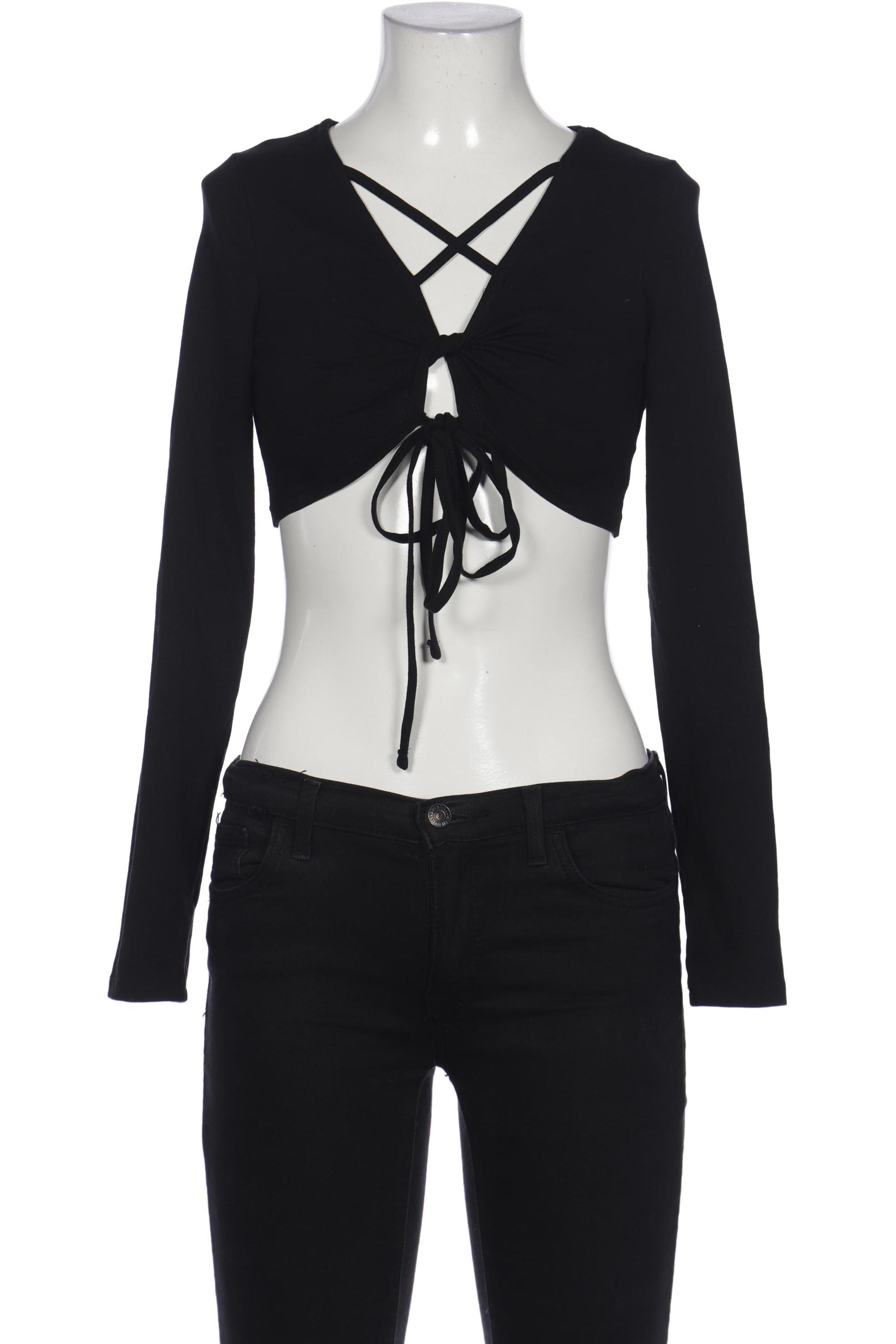 

Monki Damen Langarmshirt, schwarz, Gr. 36