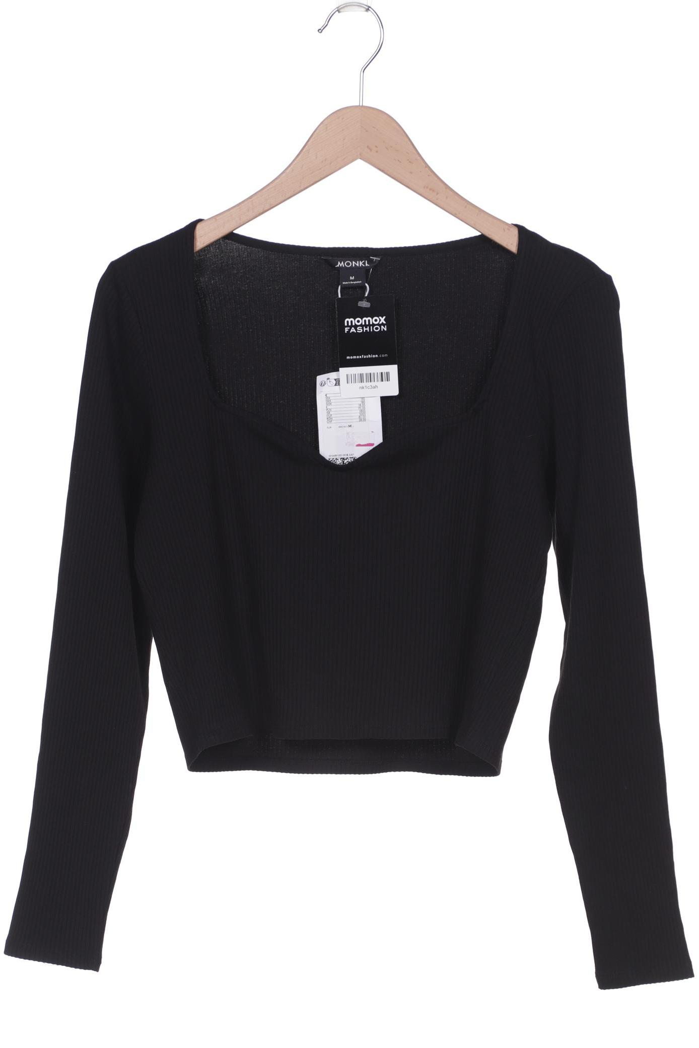 

Monki Damen Langarmshirt, schwarz, Gr. 38