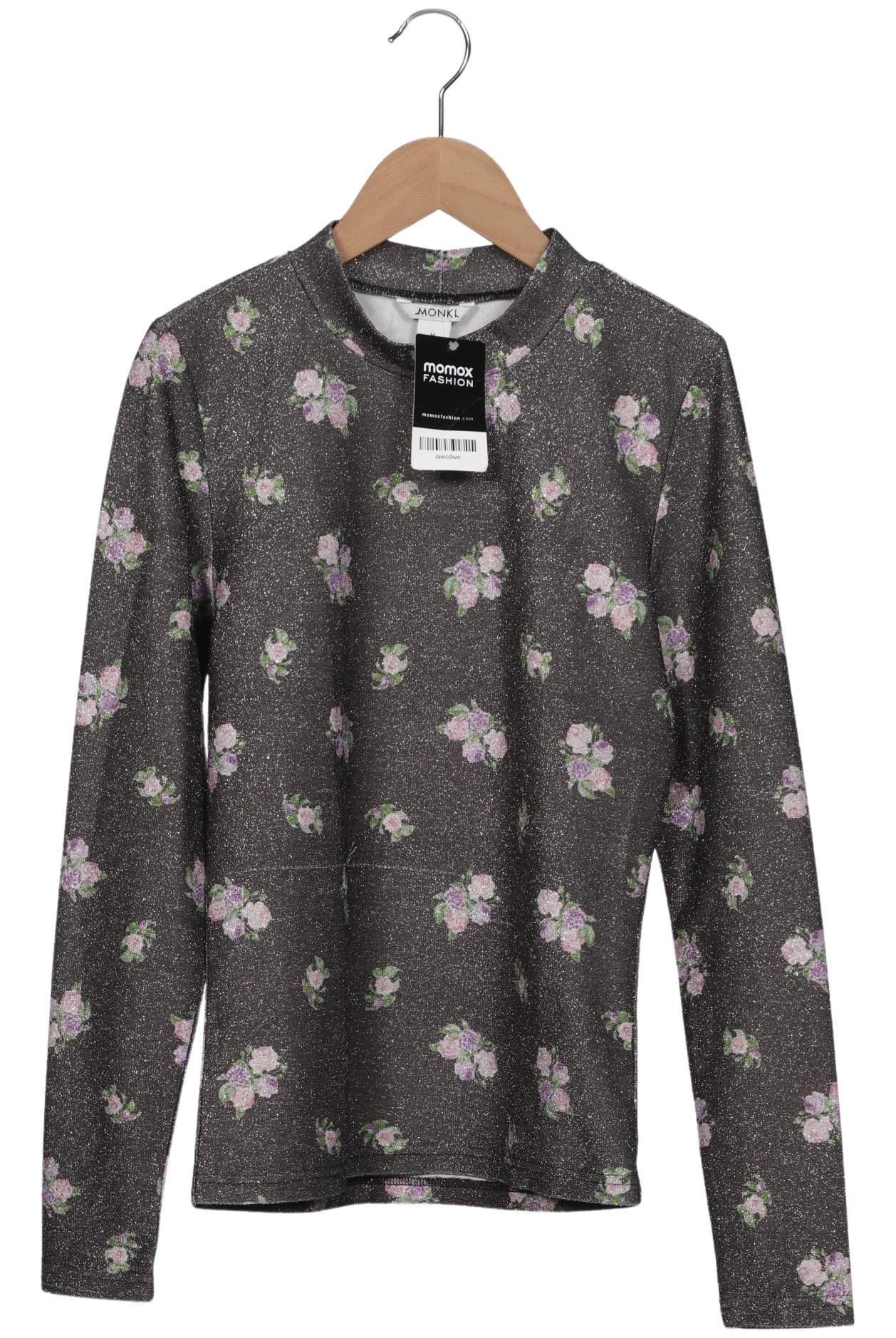 

Monki Damen Langarmshirt, grau, Gr. 38