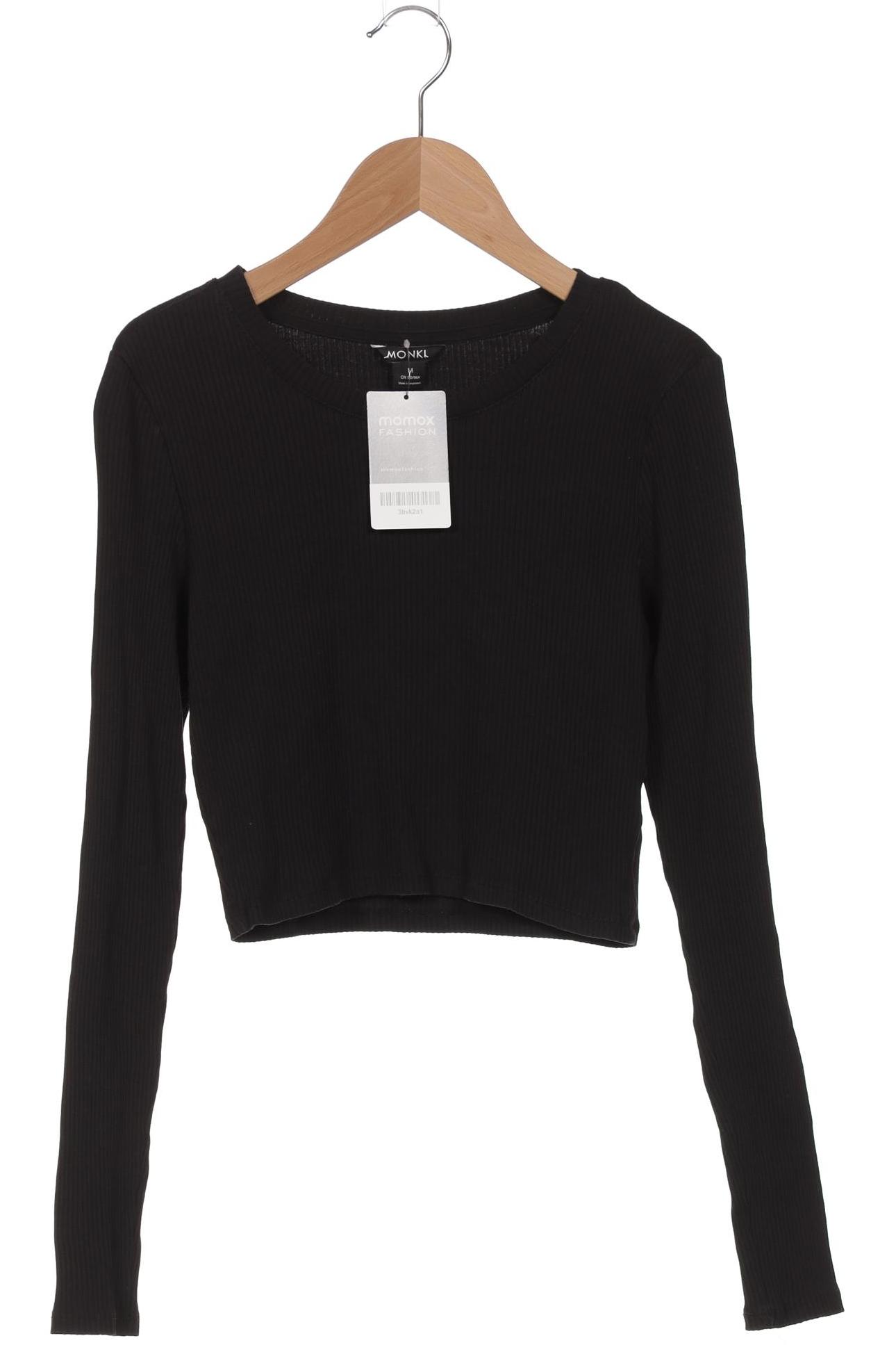 

Monki Damen Langarmshirt, schwarz, Gr. 38