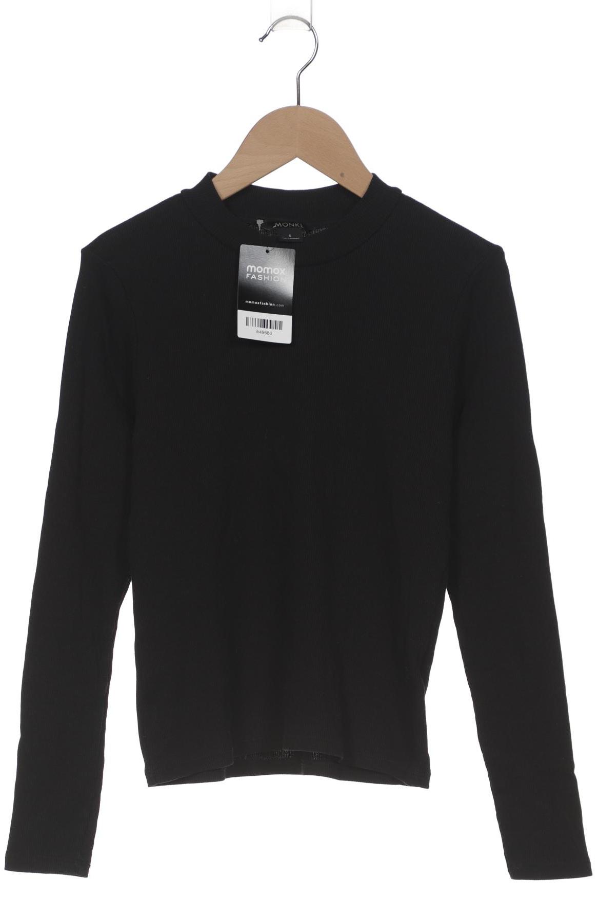 

Monki Damen Langarmshirt, schwarz, Gr. 36