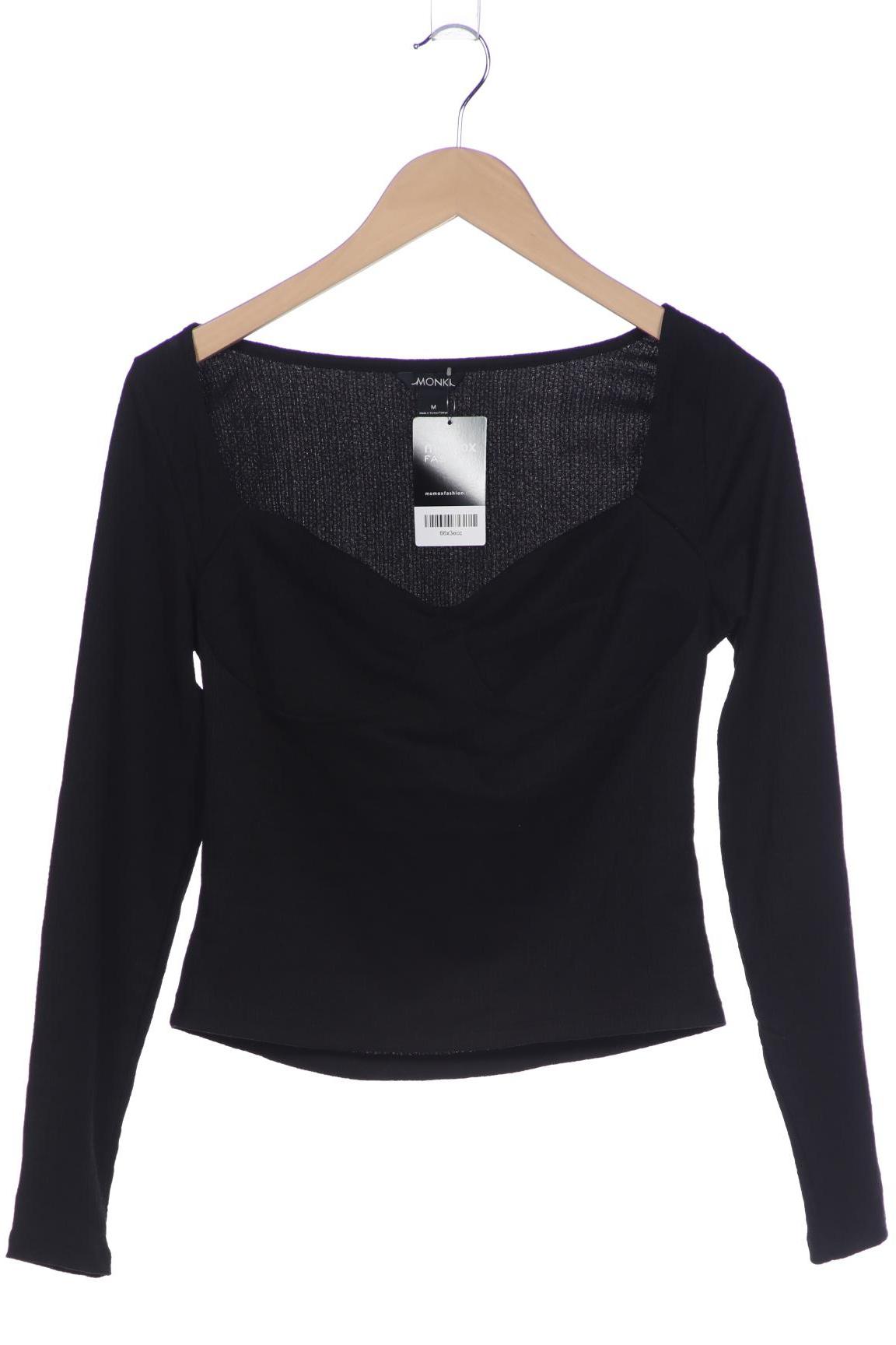 

Monki Damen Langarmshirt, schwarz, Gr. 38