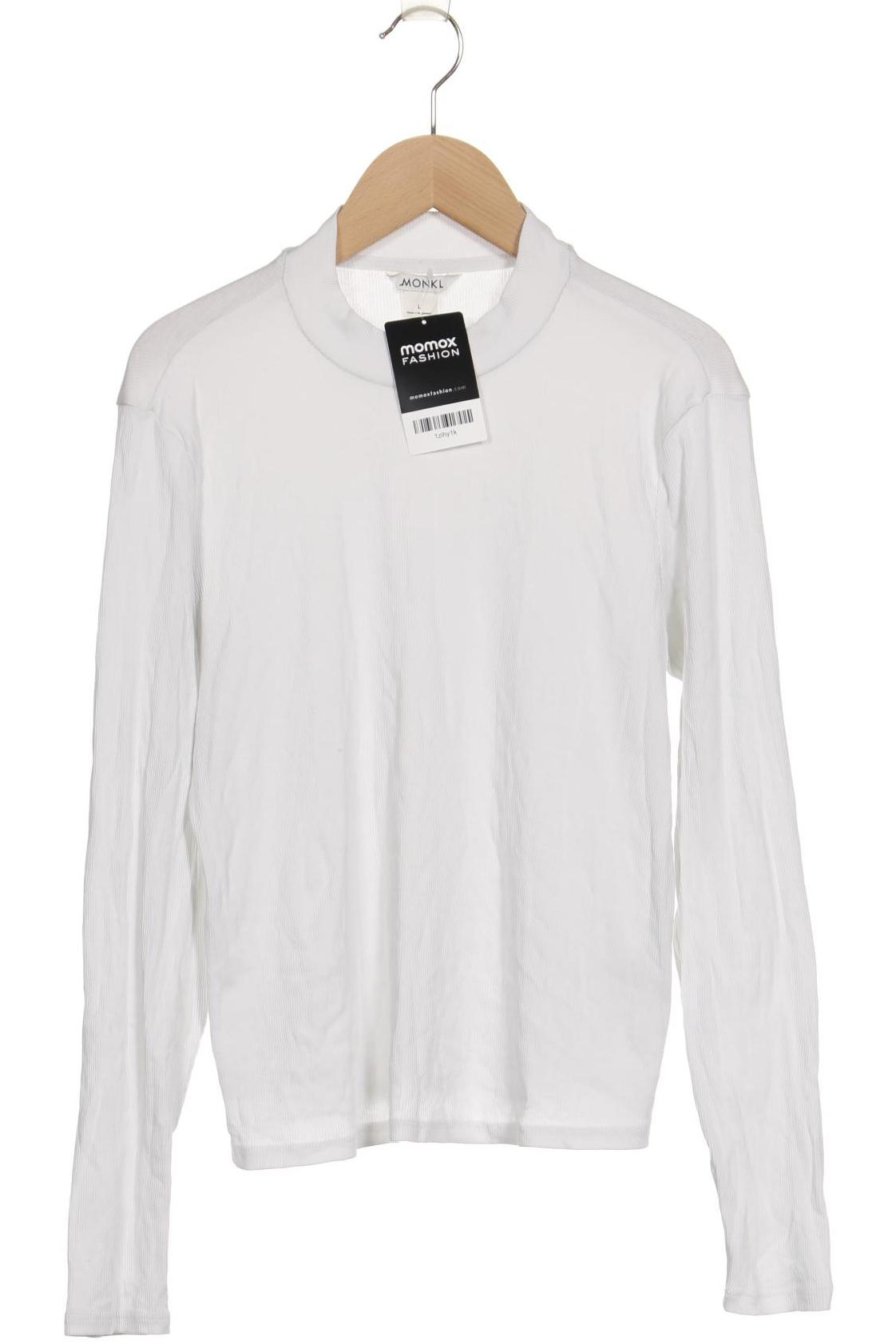 

Monki Damen Langarmshirt, weiß, Gr. 42