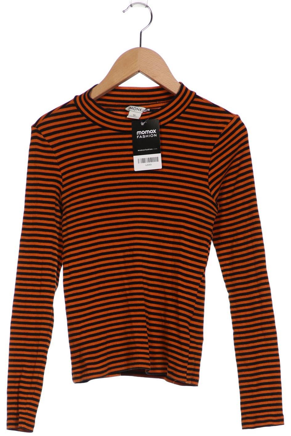 

Monki Damen Langarmshirt, orange, Gr. 34