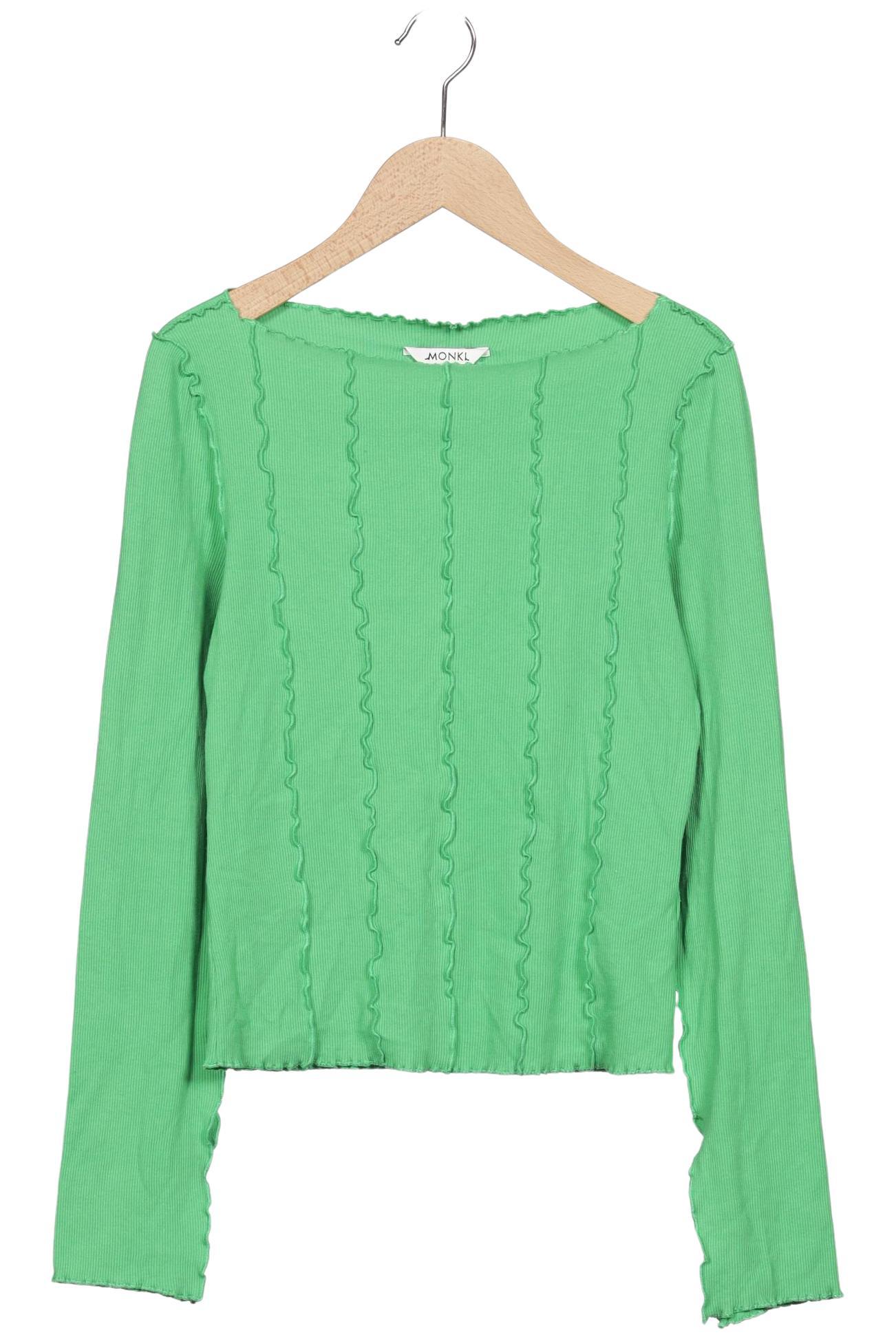 

Monki Damen Langarmshirt, grün, Gr. 36