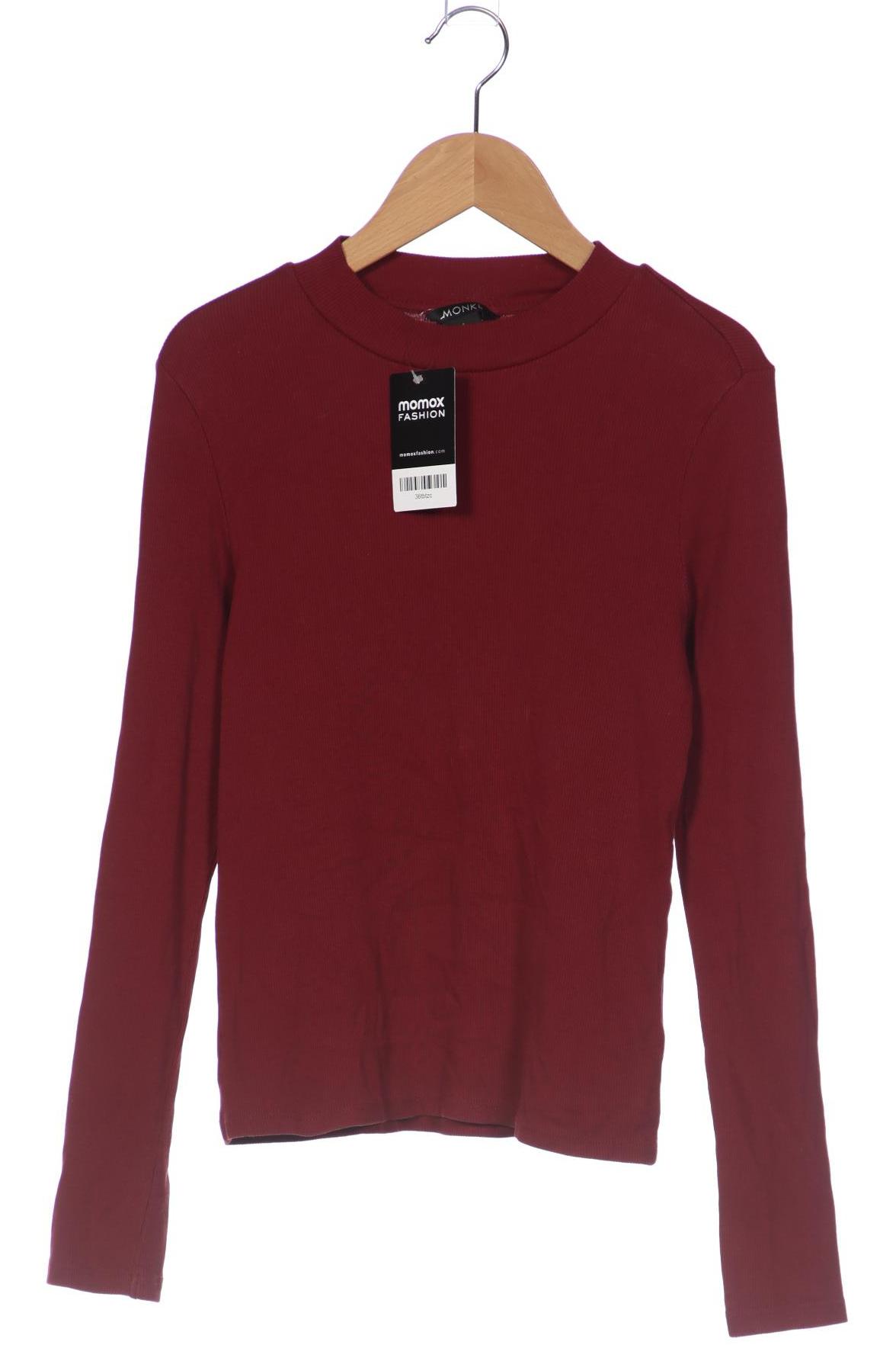 

Monki Damen Langarmshirt, bordeaux, Gr. 36