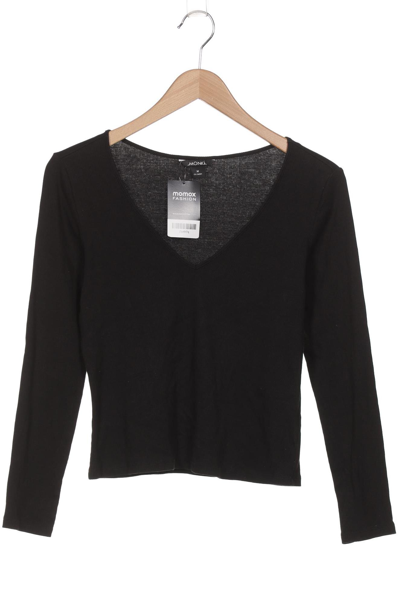 

Monki Damen Langarmshirt, schwarz, Gr. 38