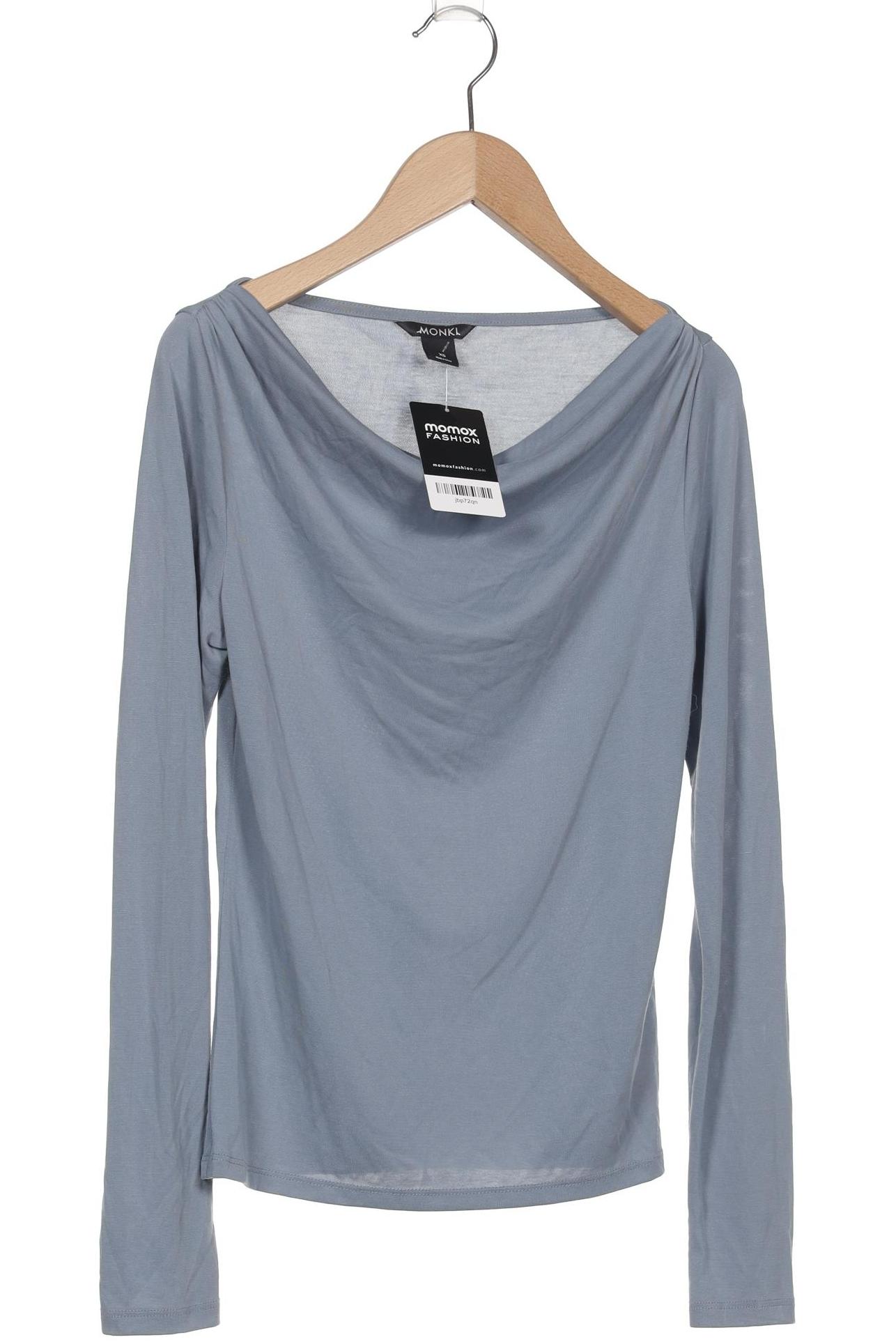 

Monki Damen Langarmshirt, hellblau, Gr. 34