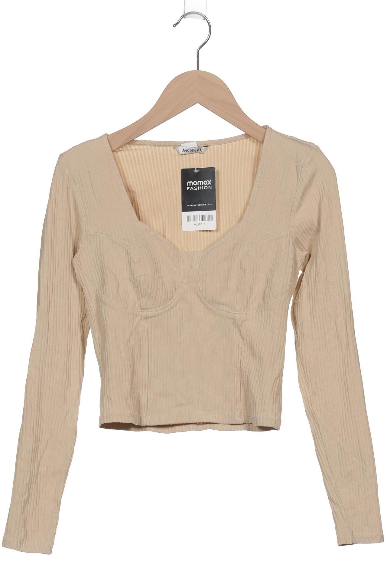 

Monki Damen Langarmshirt, beige, Gr. 36
