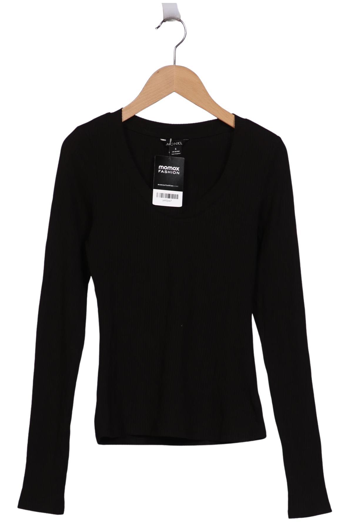 

Monki Damen Langarmshirt, schwarz, Gr. 36