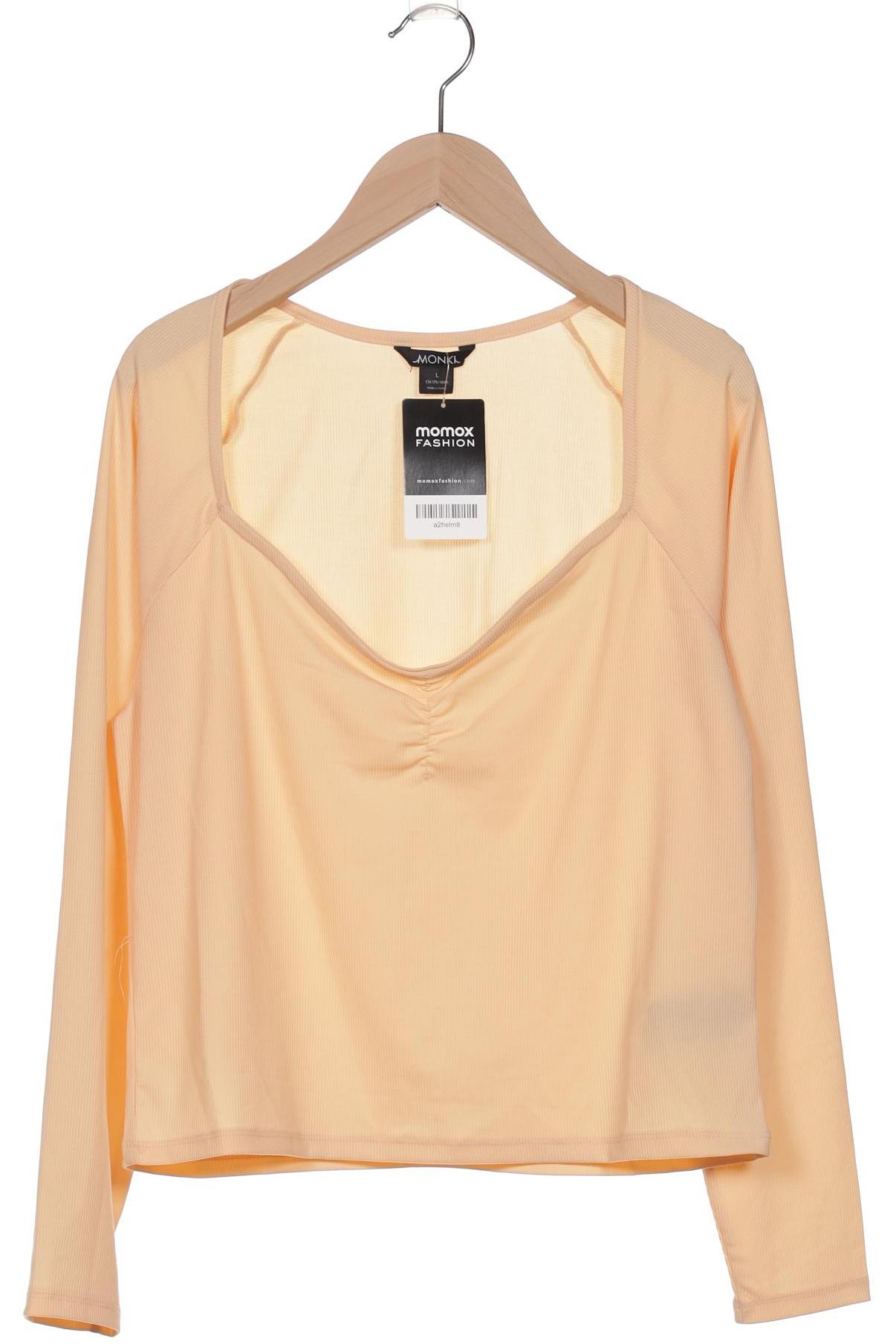 

Monki Damen Langarmshirt, beige, Gr. 42