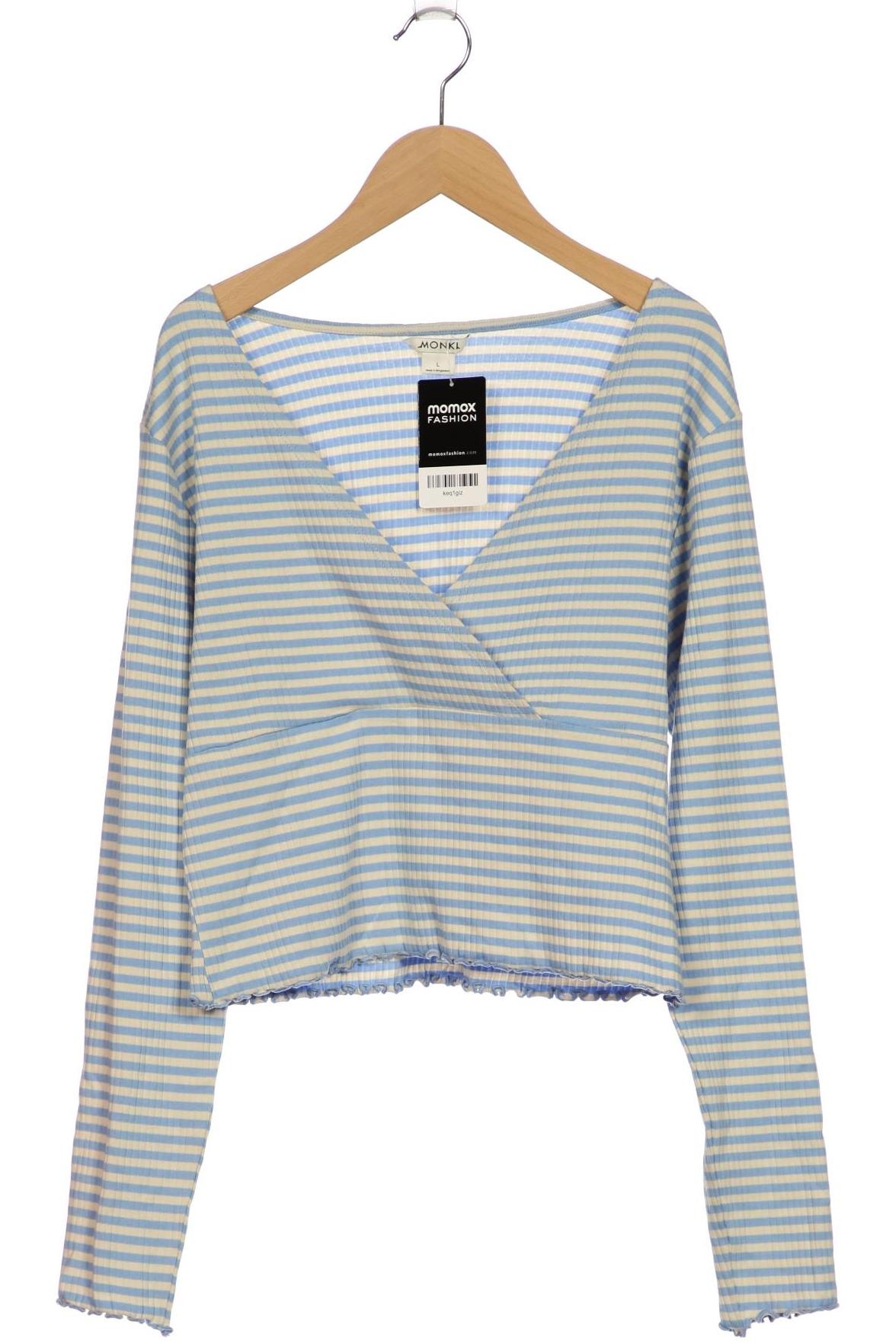 

Monki Damen Langarmshirt, blau, Gr. 42