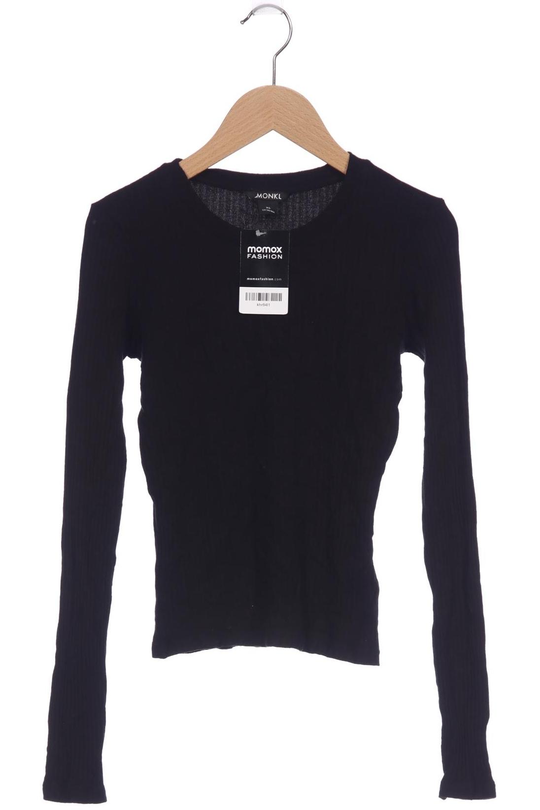 

Monki Damen Langarmshirt, schwarz, Gr. 34
