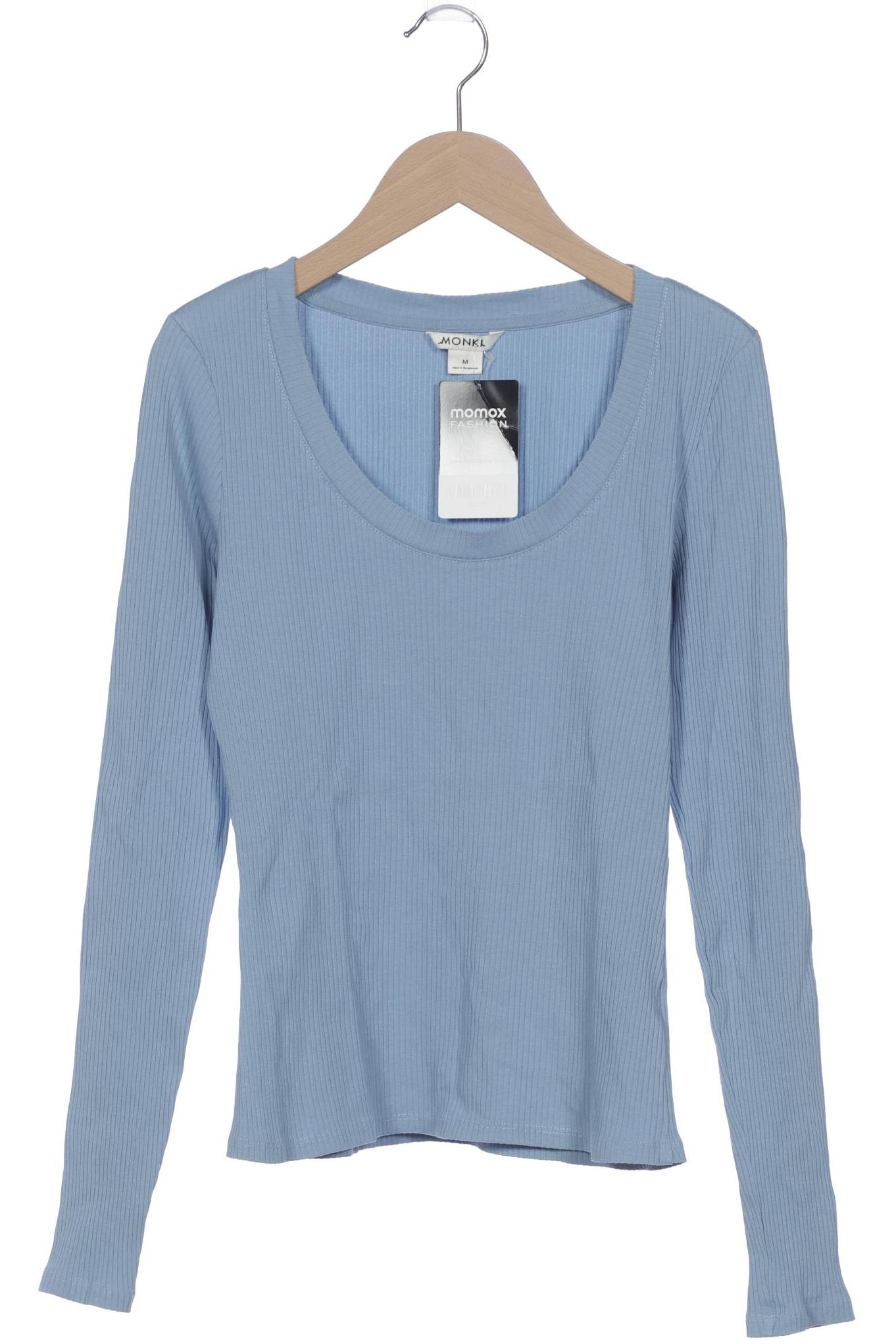 

Monki Damen Langarmshirt, hellblau, Gr. 38